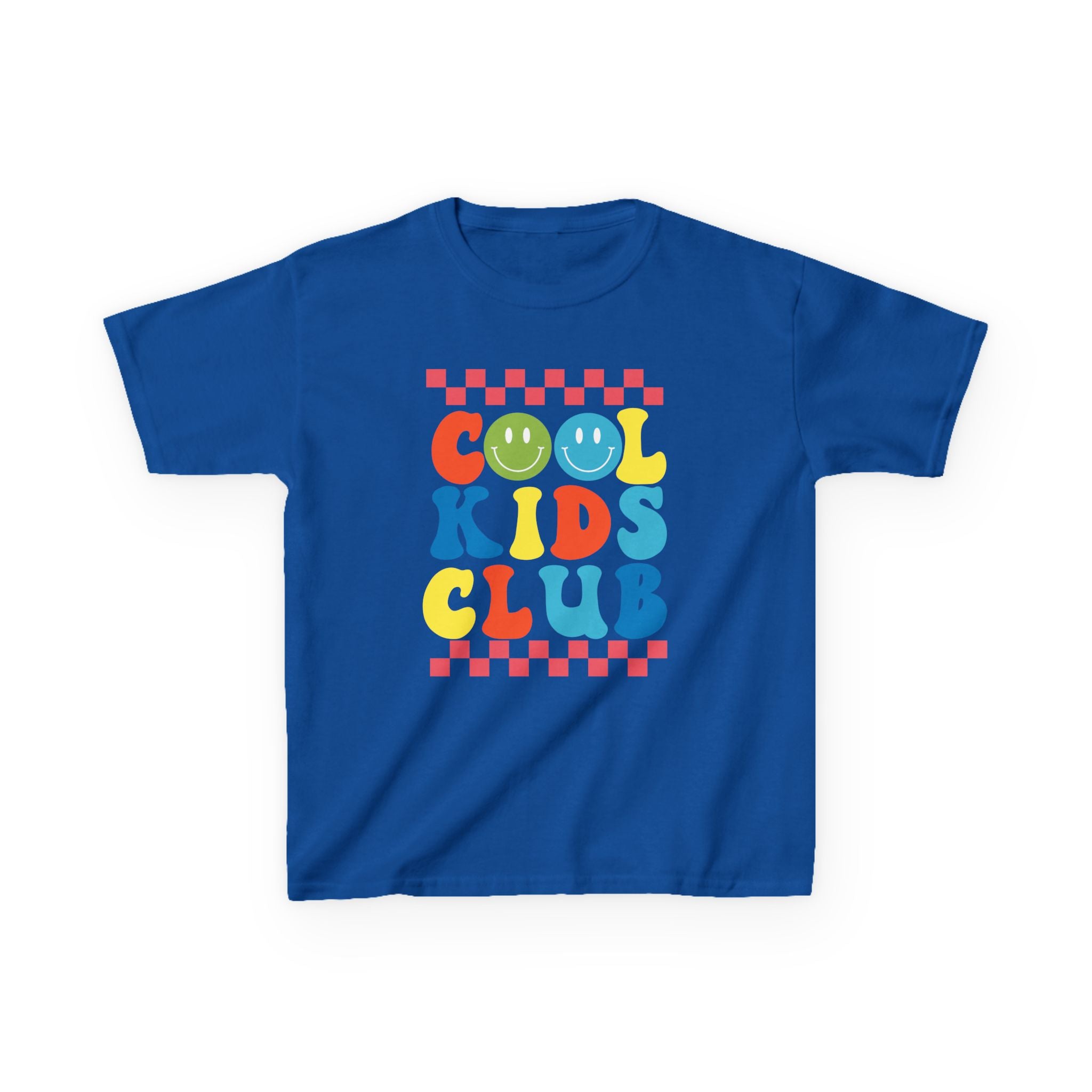 Kids Tee — "Cool Kids Club" Retro Smiley Graphic