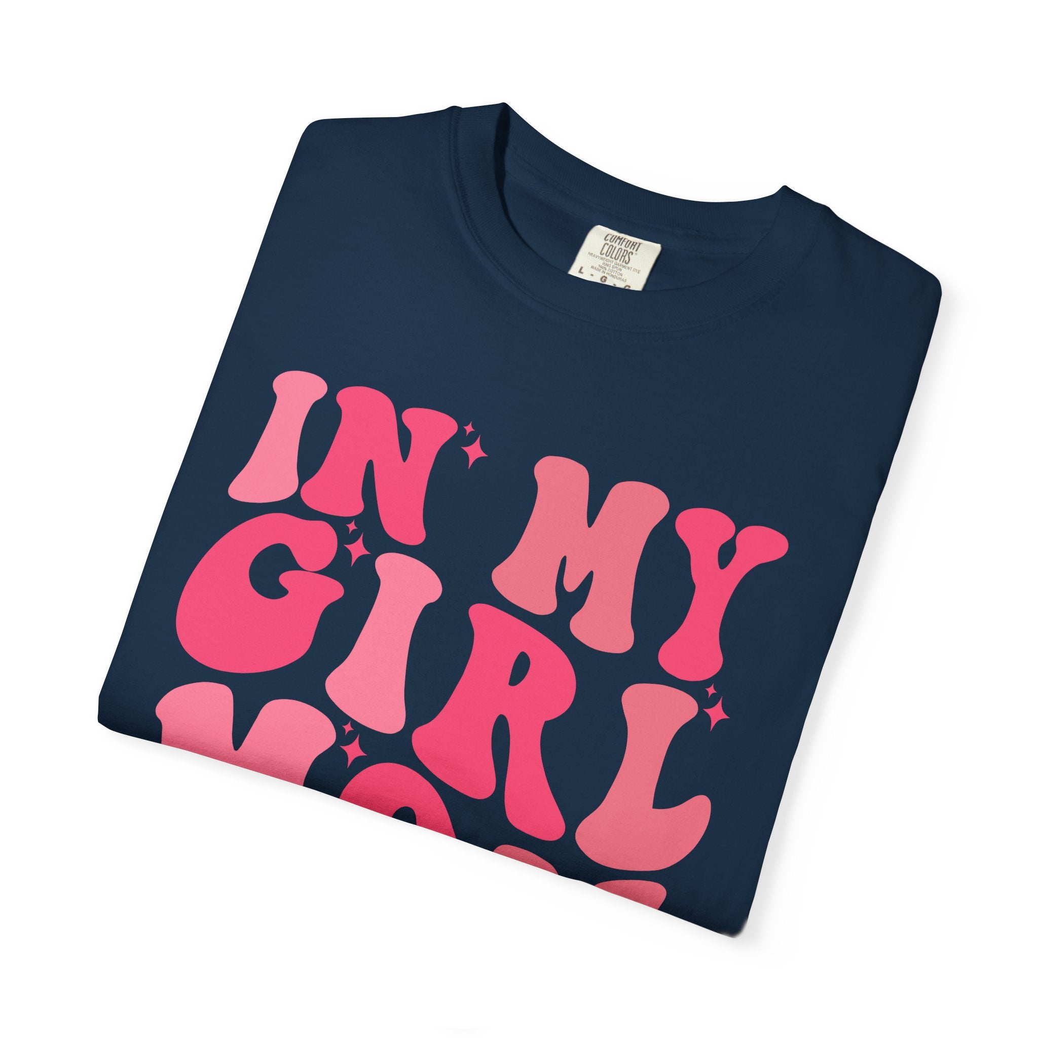 In My Girl Mom Era T-Shirt — Retro Pink Script Tee for Proud Moms