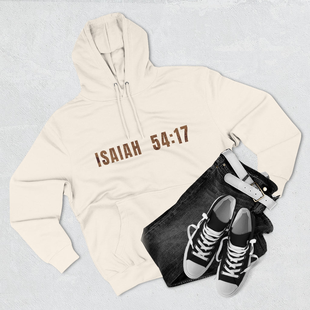 Isaiah 54:17 Hoodie "No Weapon Formed Shall Prosper"