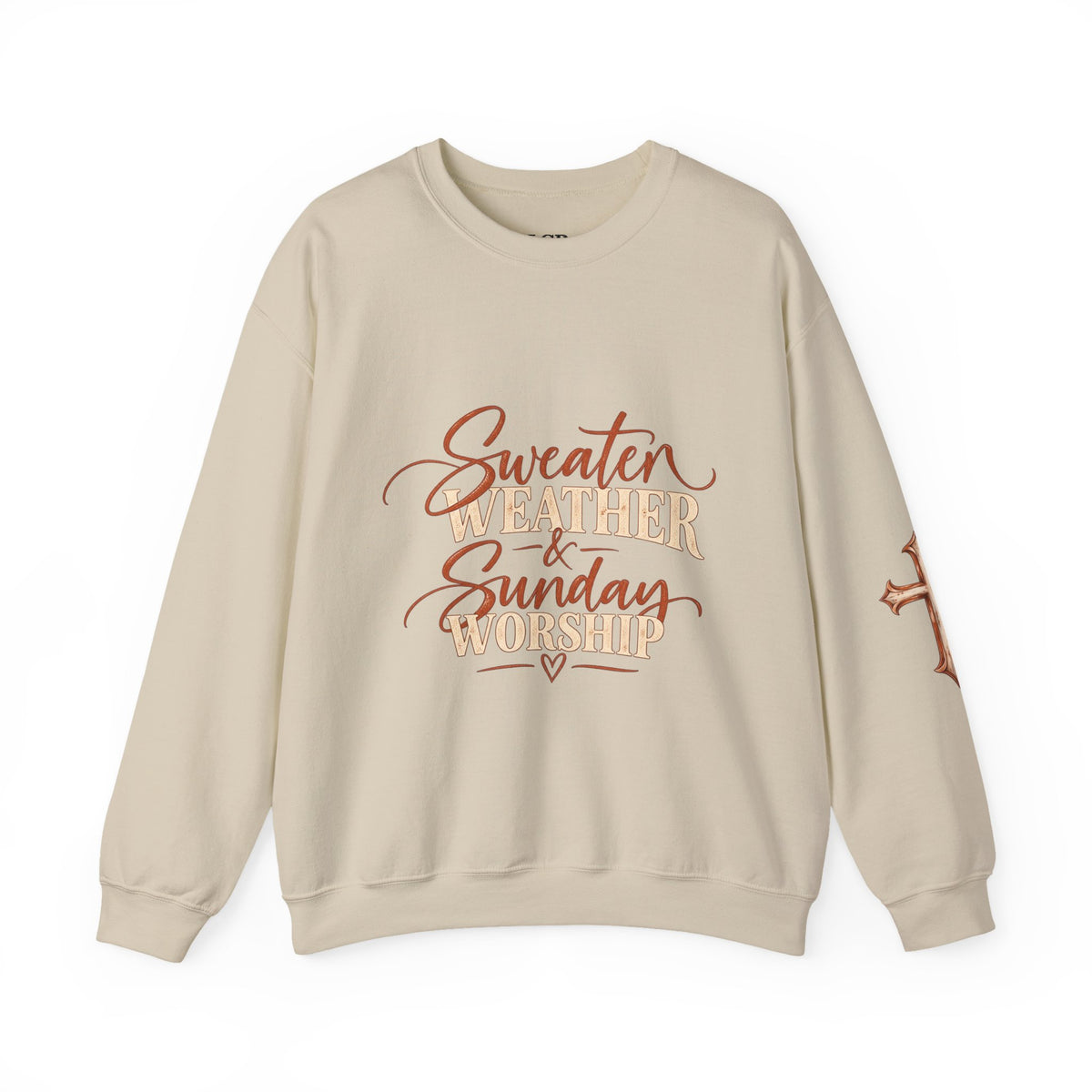 Sweater Weather & Sunday Worship Crewneck Sweatshirt