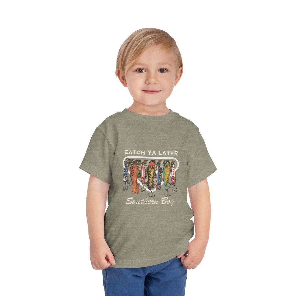 Toddler Fishing Tee  "Catch Ya Later Southern Bay" Graphic