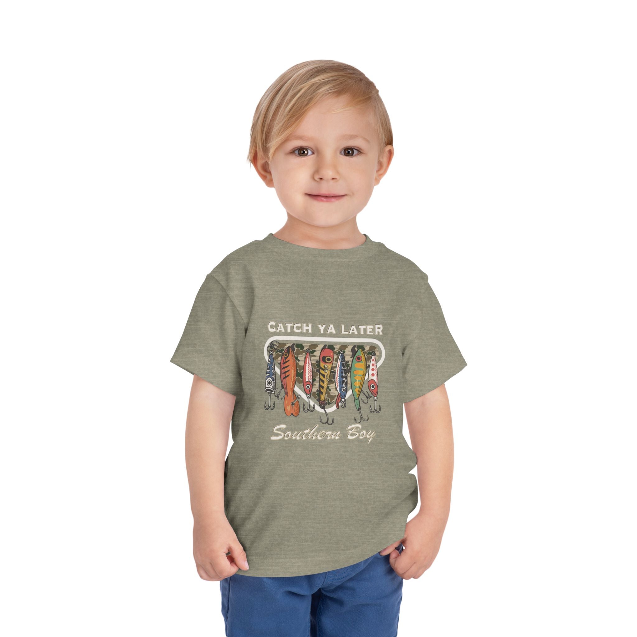 Toddler Fishing Tee  "Catch Ya Later Southern Bay" Graphic
