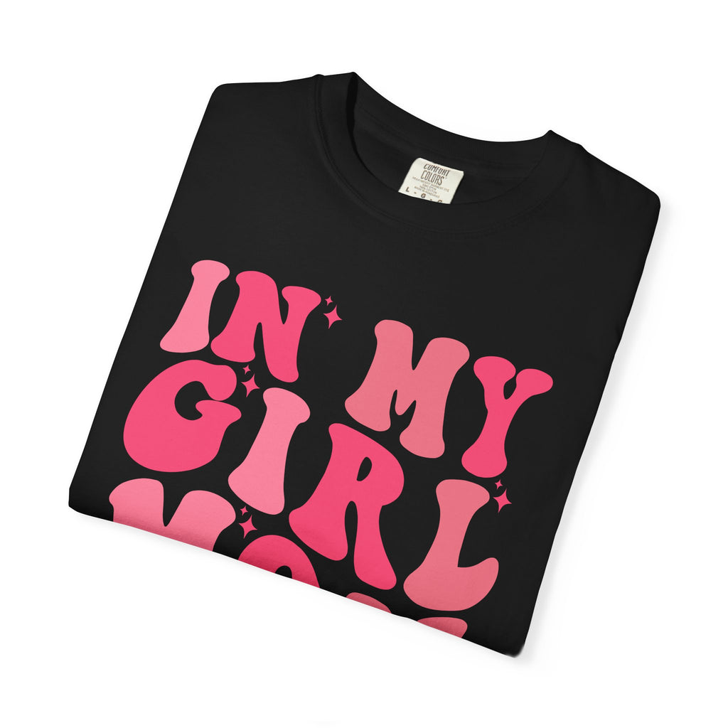 In My Girl Mom Era T-Shirt — Retro Pink Script Tee for Proud Moms
