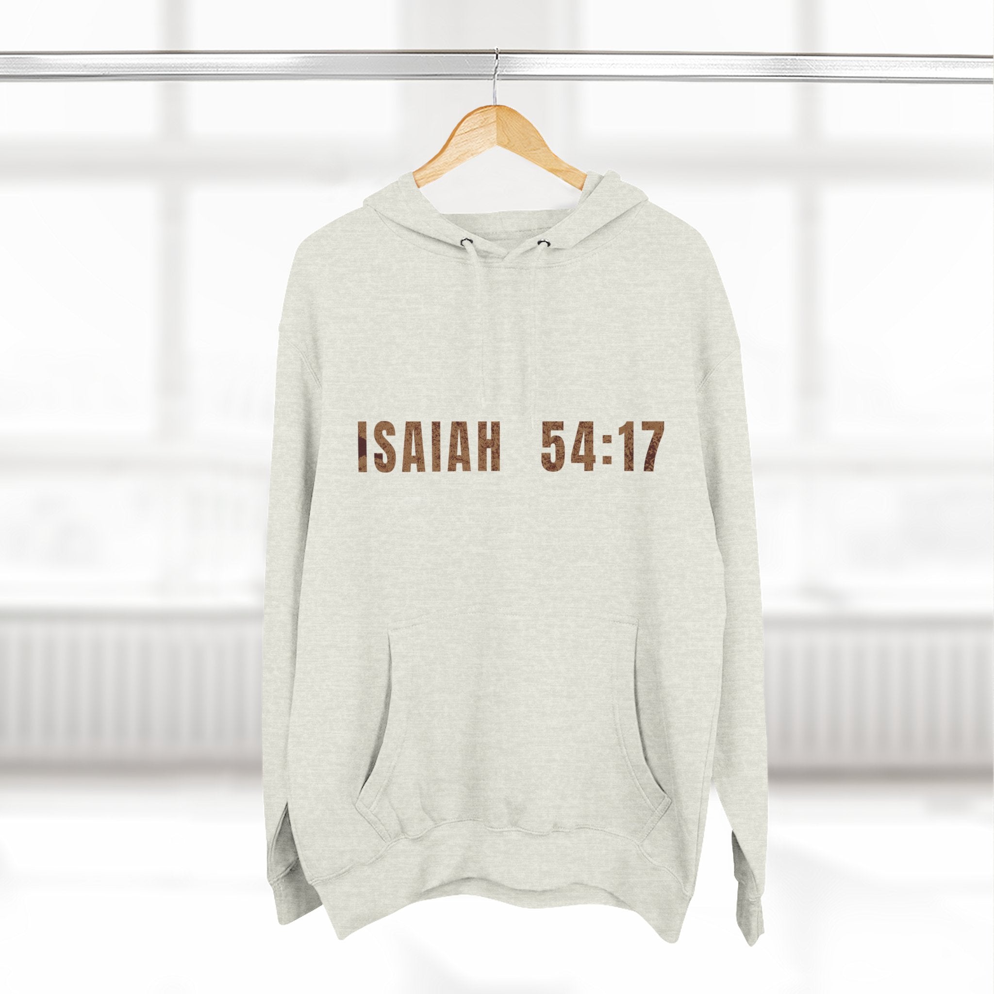 Isaiah 54:17 Hoodie "No Weapon Formed Shall Prosper"