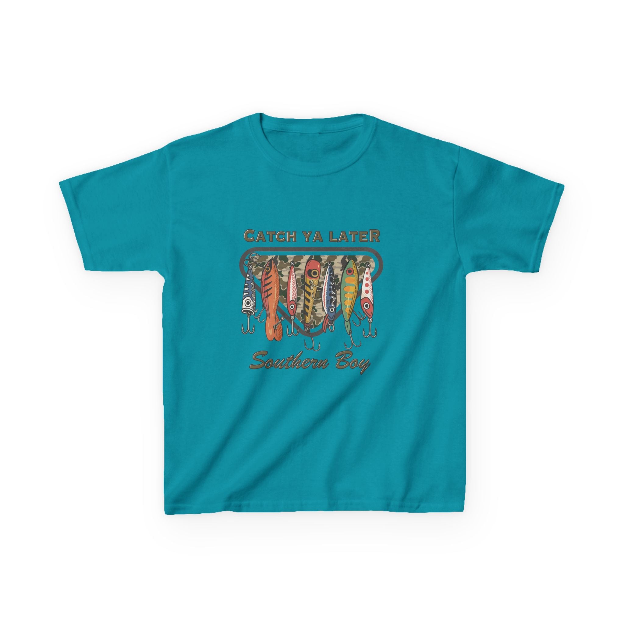 Kids Catch Ya Later Southern Boy" Lure Graphic Tee