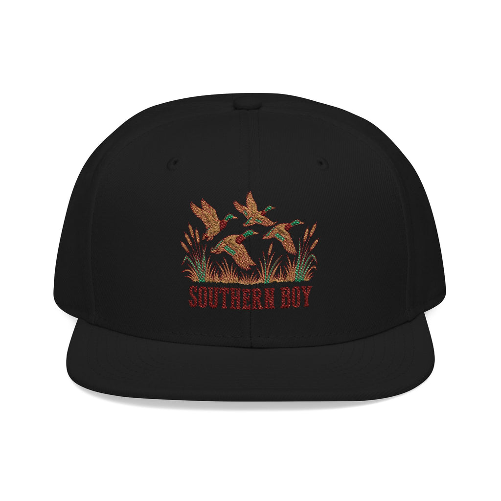 Embroidered Fiery Crown Snapback Hat