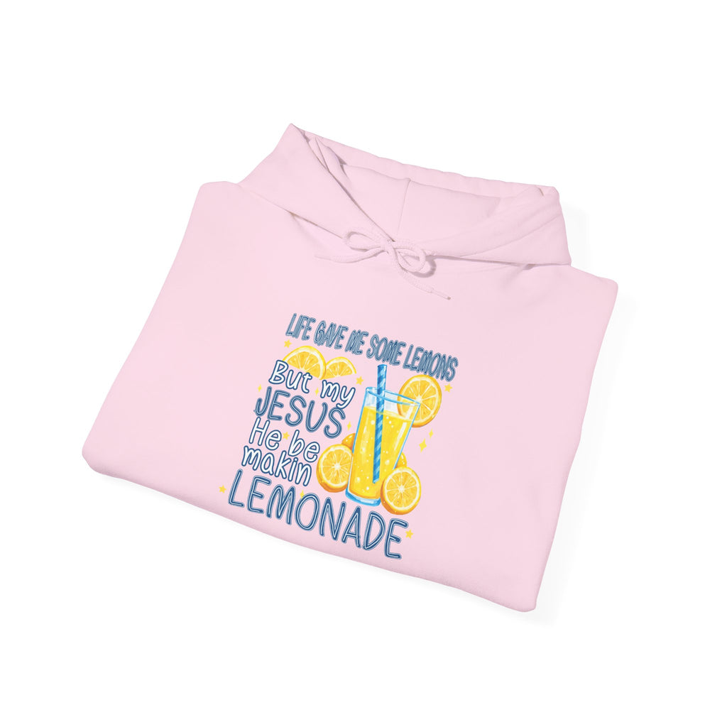 Christian Lemonade Hoodie – "Life Gave Me Lemons, Jesus Made Lemonade" Cozy Faith Sweatshirt
