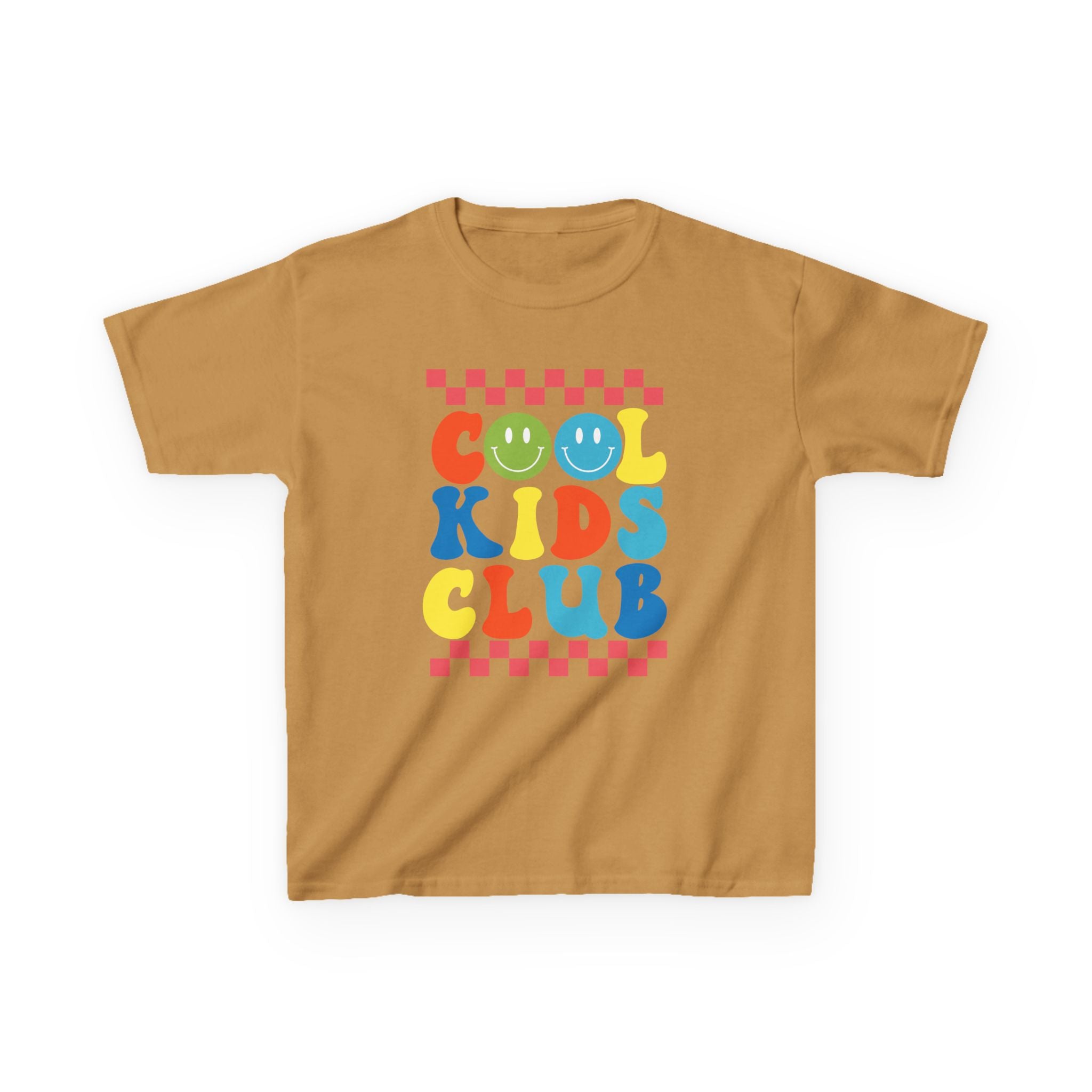 Kids Tee — "Cool Kids Club" Retro Smiley Graphic