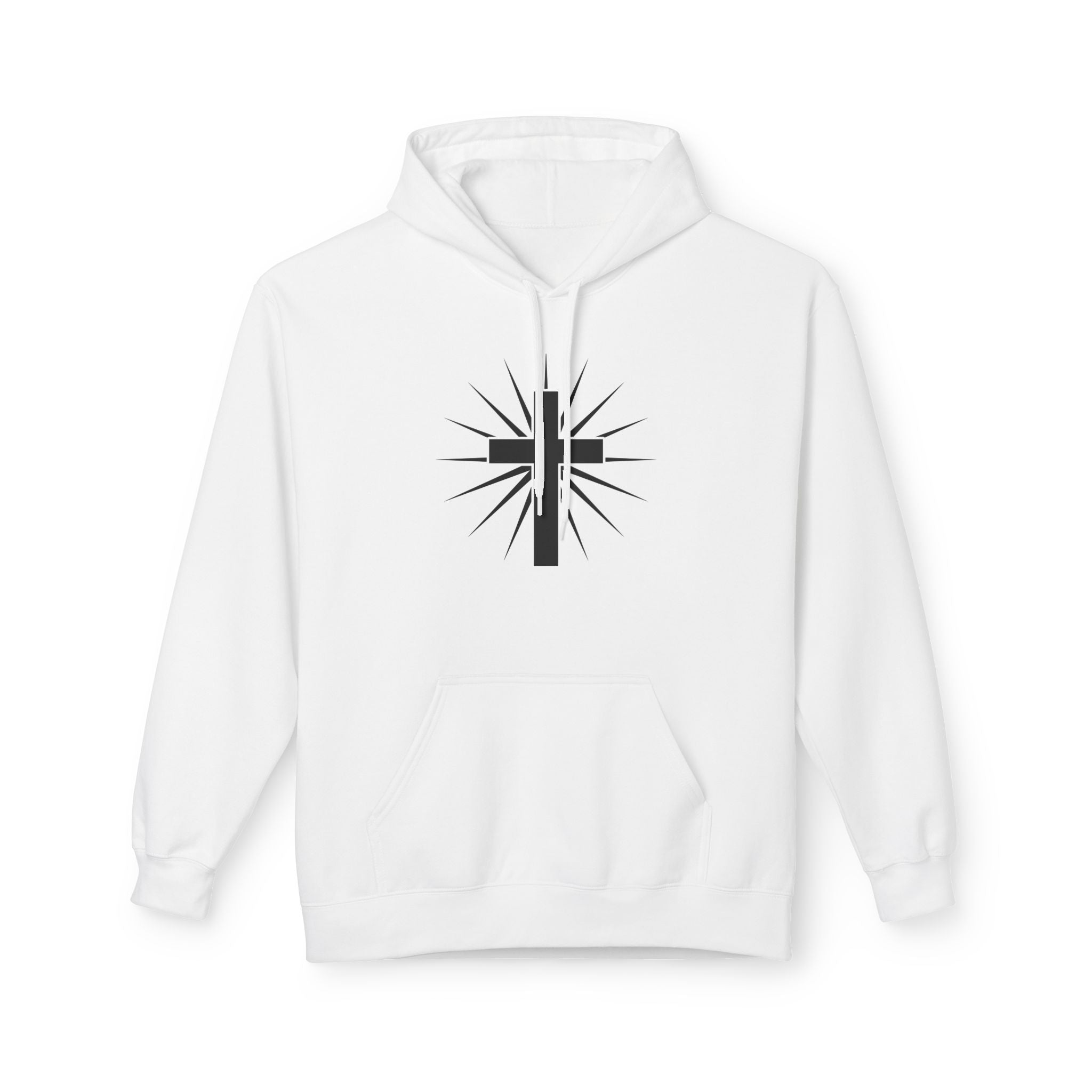 'God Child' Vertical Script with Radiant Cross Design
