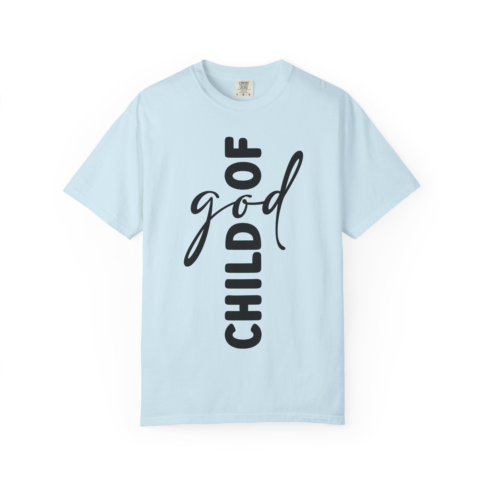 Child of God T-Shirt — Vertical Script Faith Tee