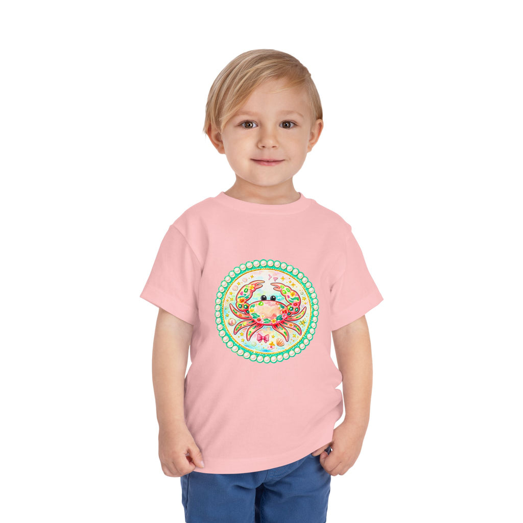 Toddler Tee — Colorful Watercolor Crab Kids Shirt