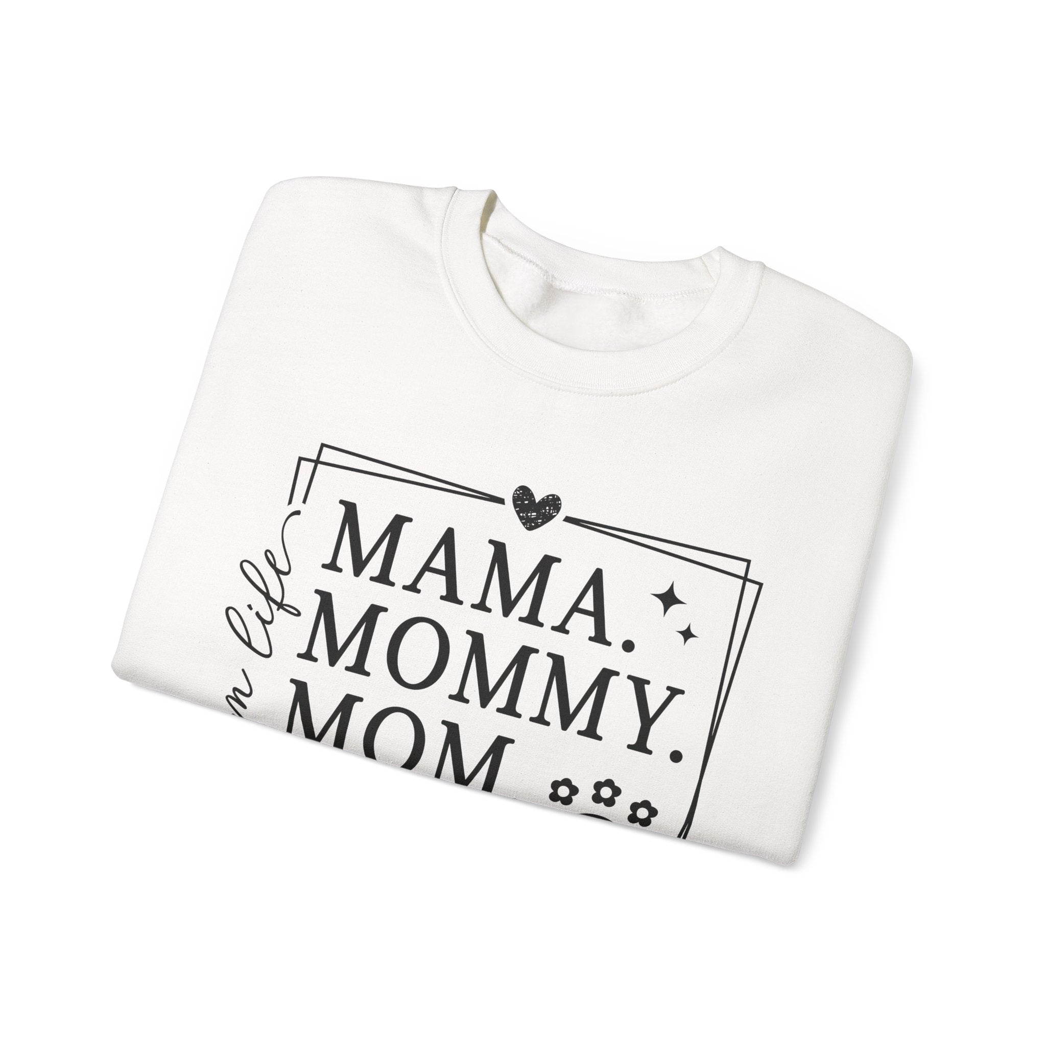 Mama. Mommy. Mom. Bruh. Crewneck Sweatshirt