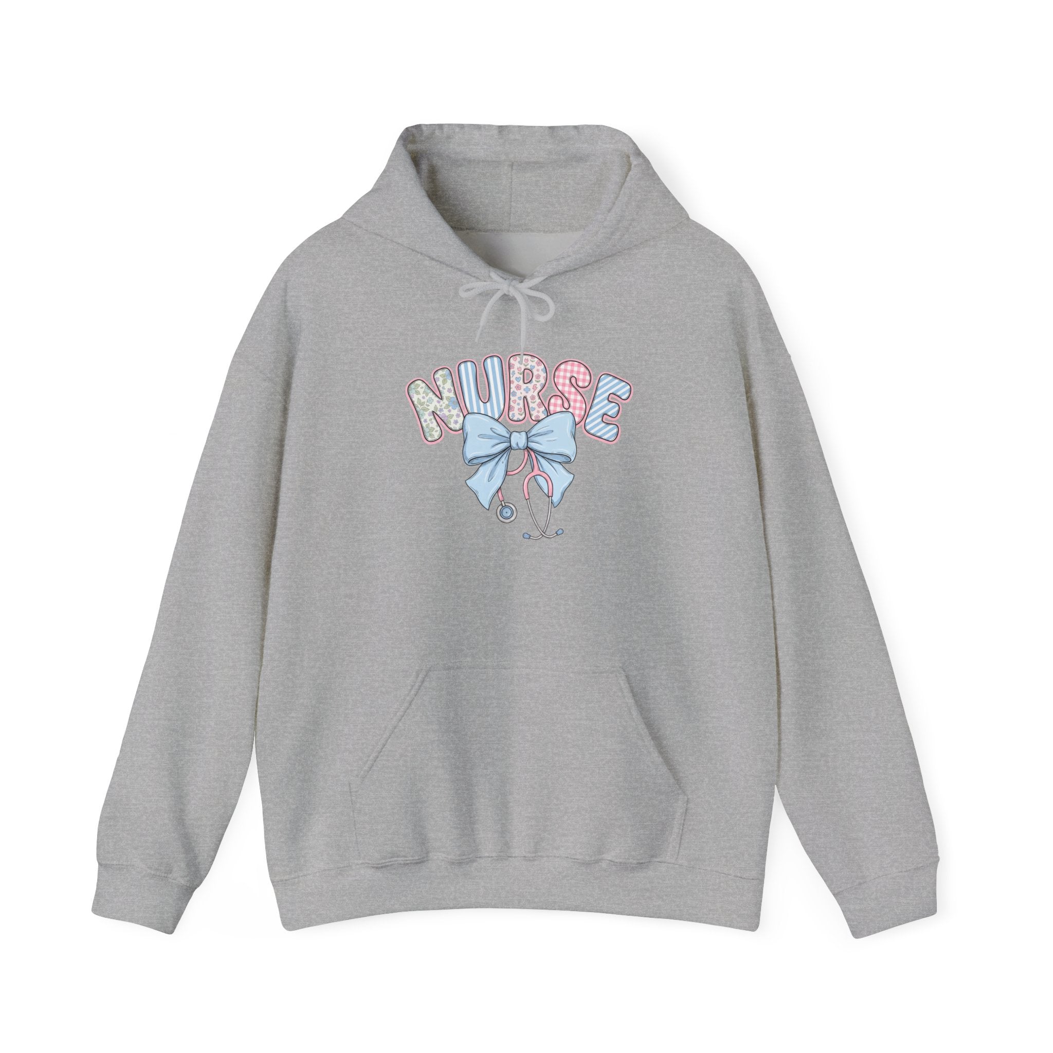 Nurse Bow Hoodie Pastel Stethoscope Nursing
