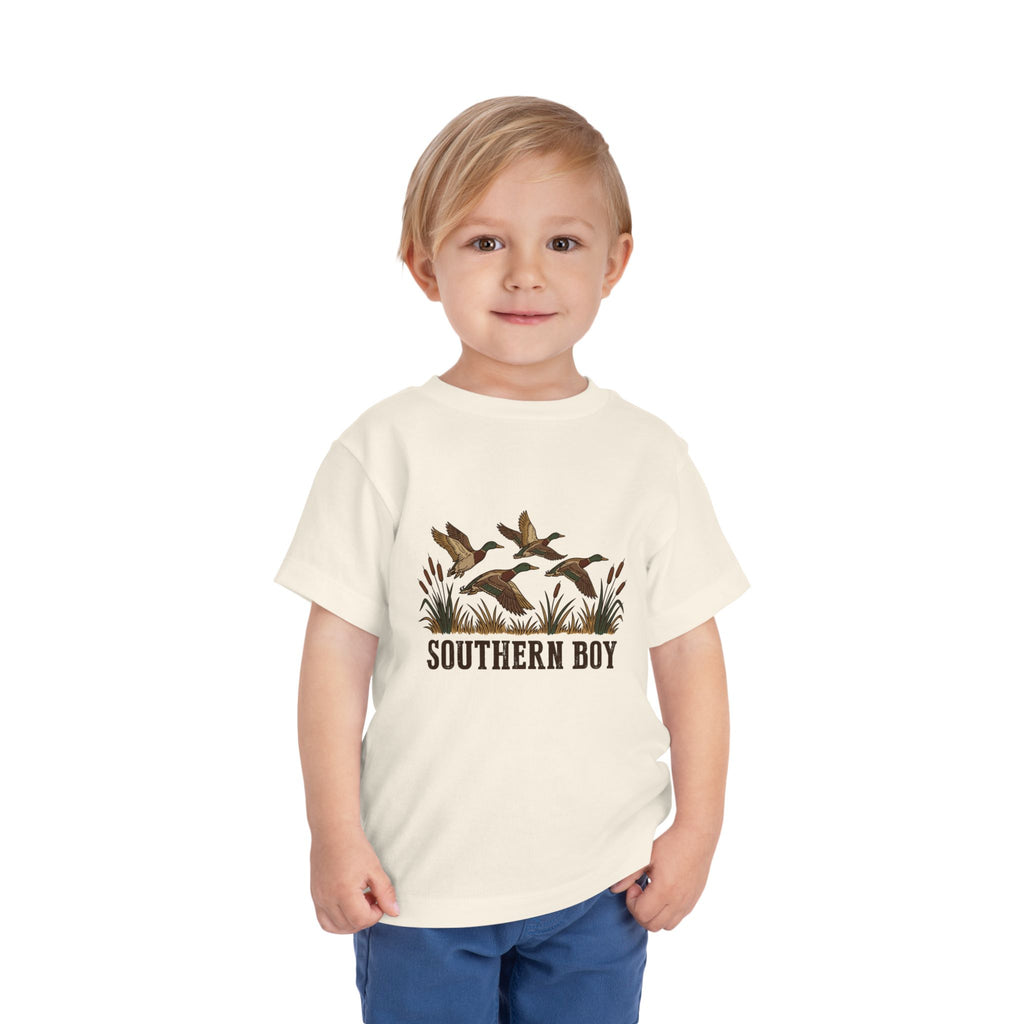 Toddler Tee — "Southern Boy" Duck Hunting Graphic