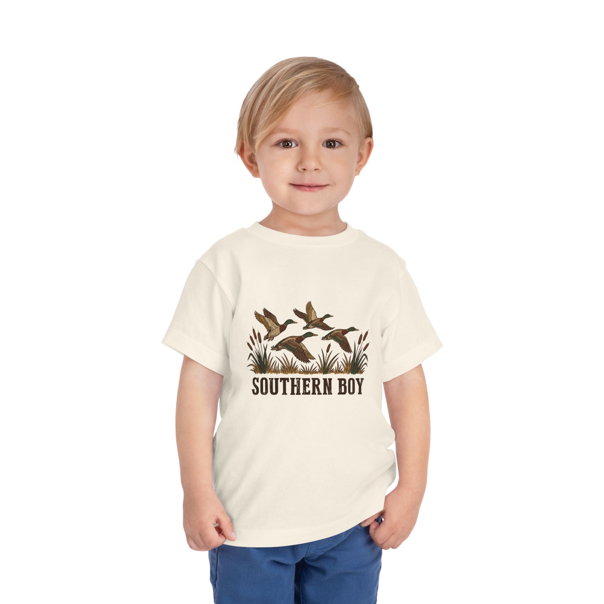 Toddler Tee — "Southern Boy" Duck Hunting Graphic