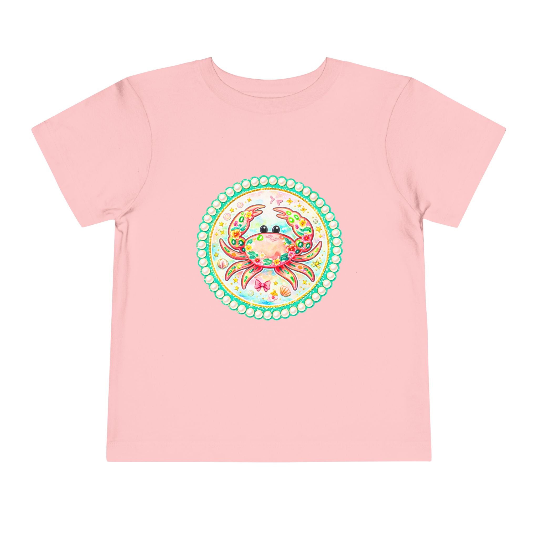 Toddler Tee — Colorful Watercolor Crab Kids Shirt