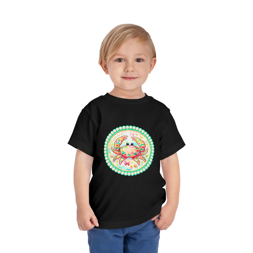 Toddler Tee — Colorful Watercolor Crab Kids Shirt