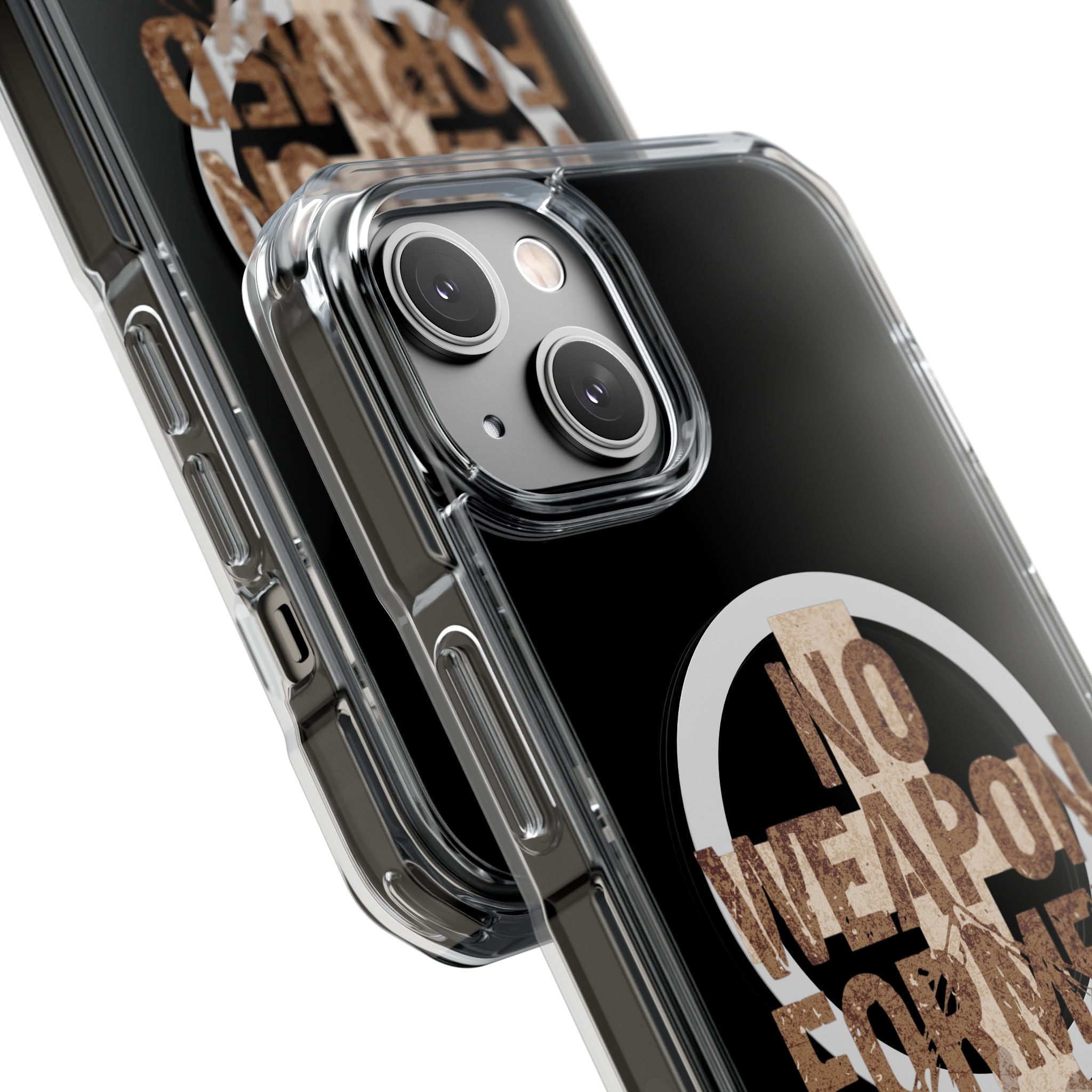 Magnetic Clear Phone Case "No Weapon Formed Shall Prosper"