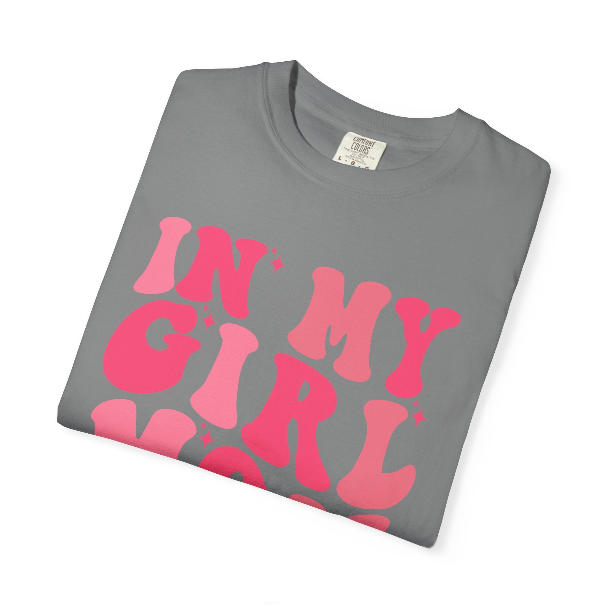 In My Girl Mom Era T-Shirt — Retro Pink Script Tee for Proud Moms
