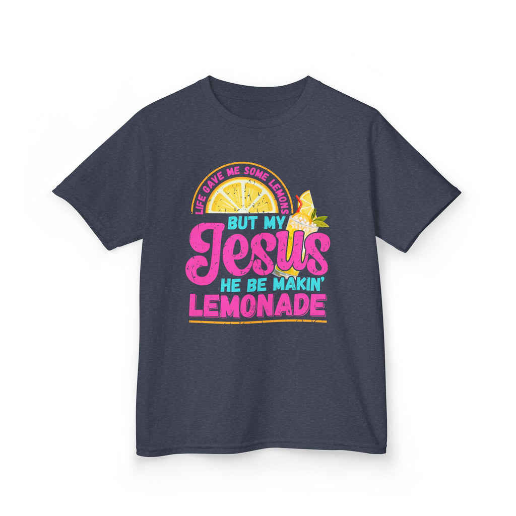 Kids T-Shirt — “But My Jesus He Be Makin’ Lemonade” Christian Lemonade Tee