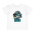 Toddler Tee — Cool Fishing Bass 'BRUH!' Graphic Tee for Kids