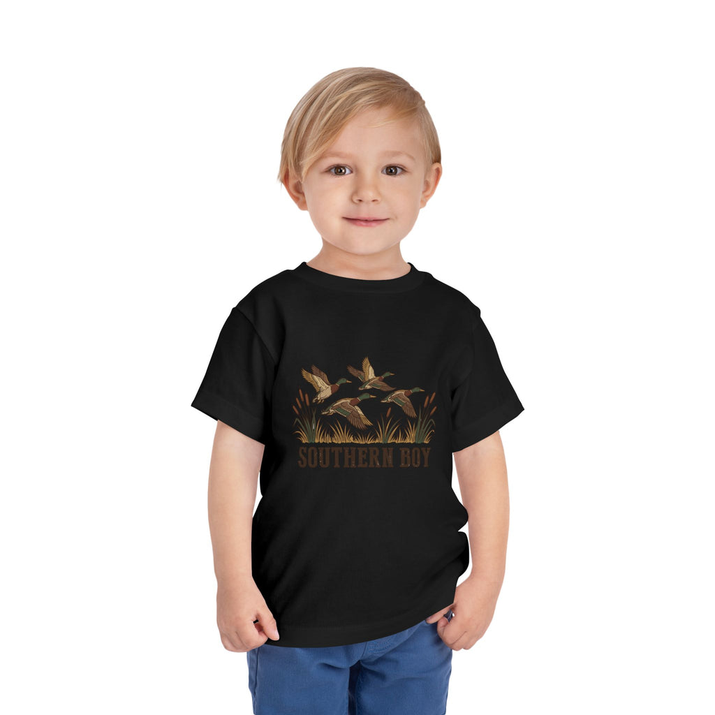 Toddler Tee — "Southern Boy" Duck Hunting Graphic