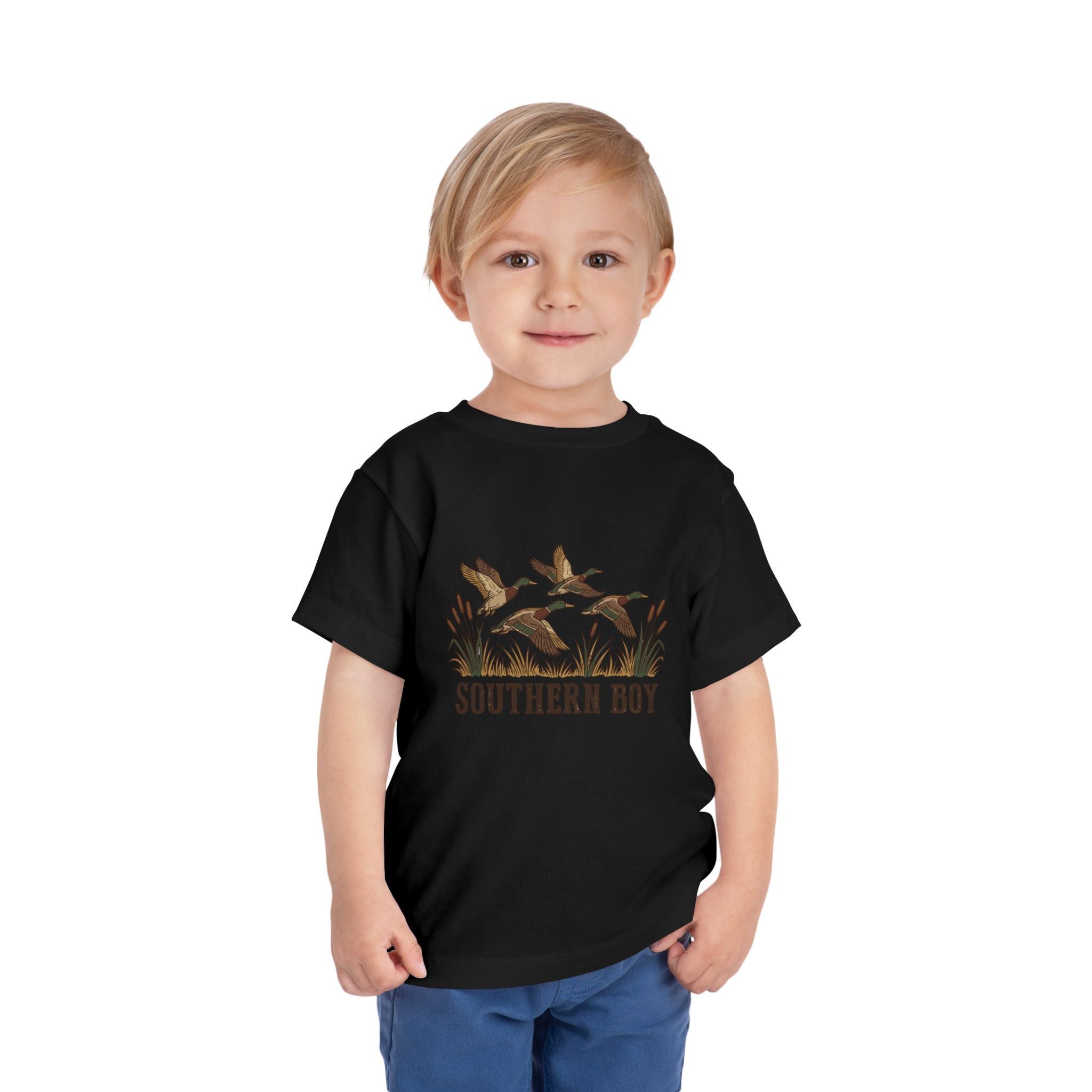 Toddler Tee — "Southern Boy" Duck Hunting Graphic
