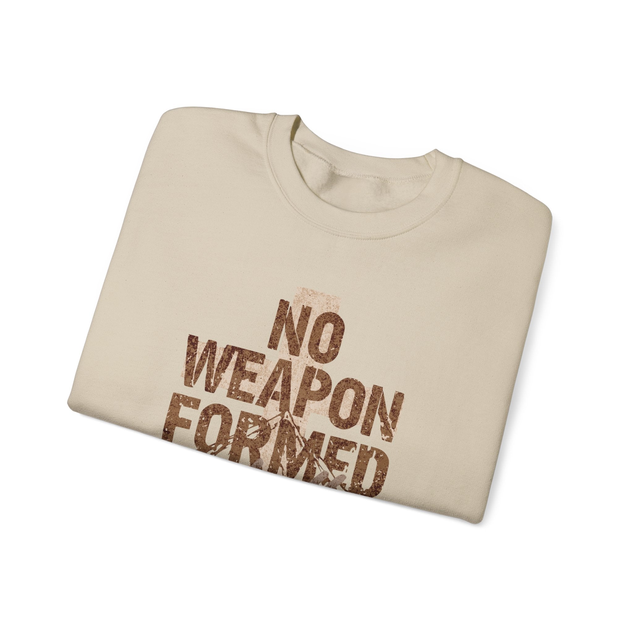No Weapon Formed Shall Prosper Isaiah 54:17 Christian Crewneck