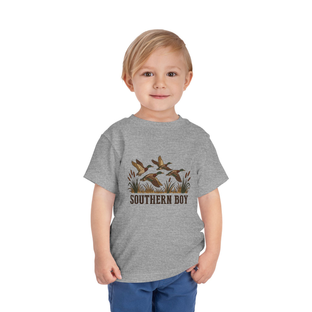 Toddler Tee — "Southern Boy" Duck Hunting Graphic