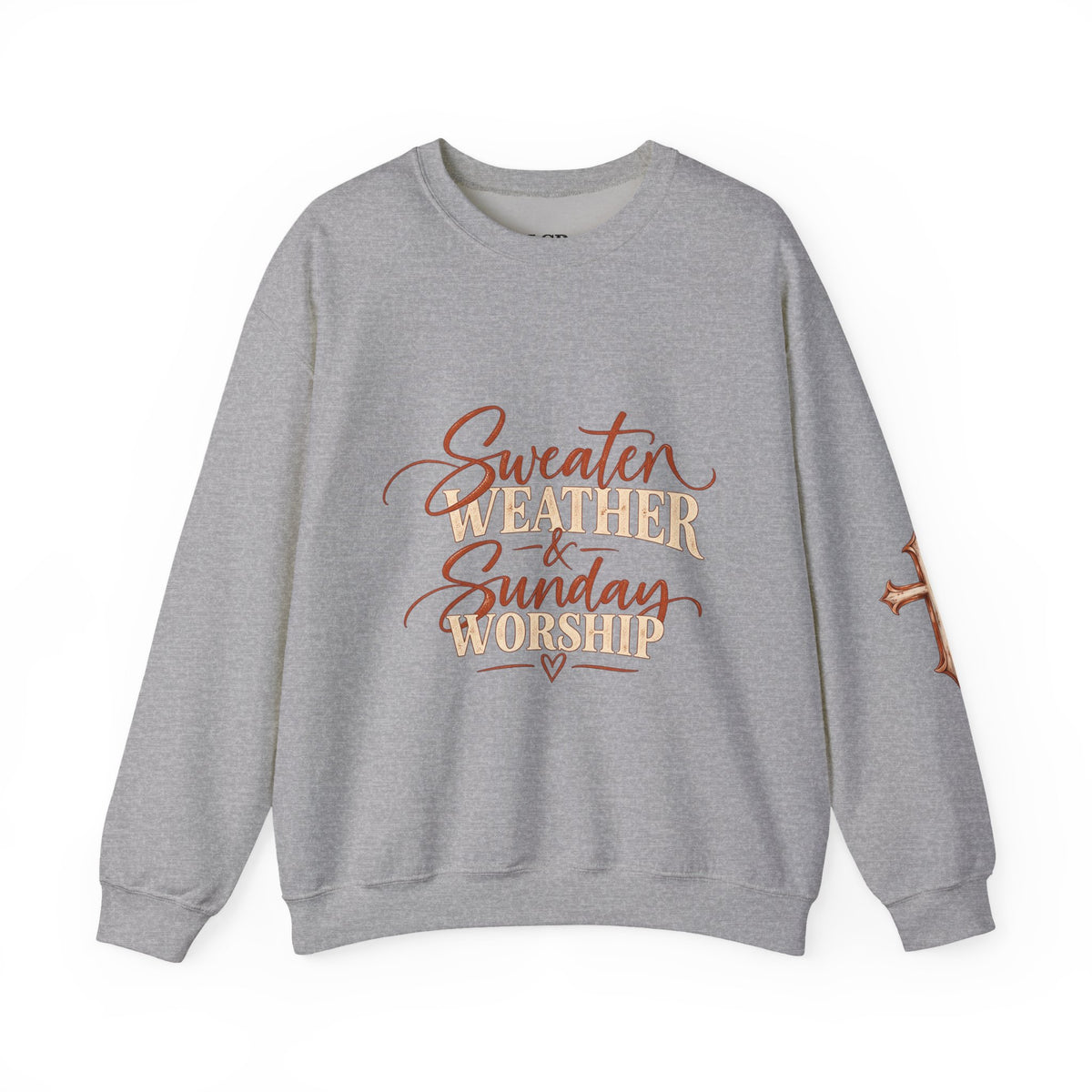 Sweater Weather & Sunday Worship Crewneck Sweatshirt