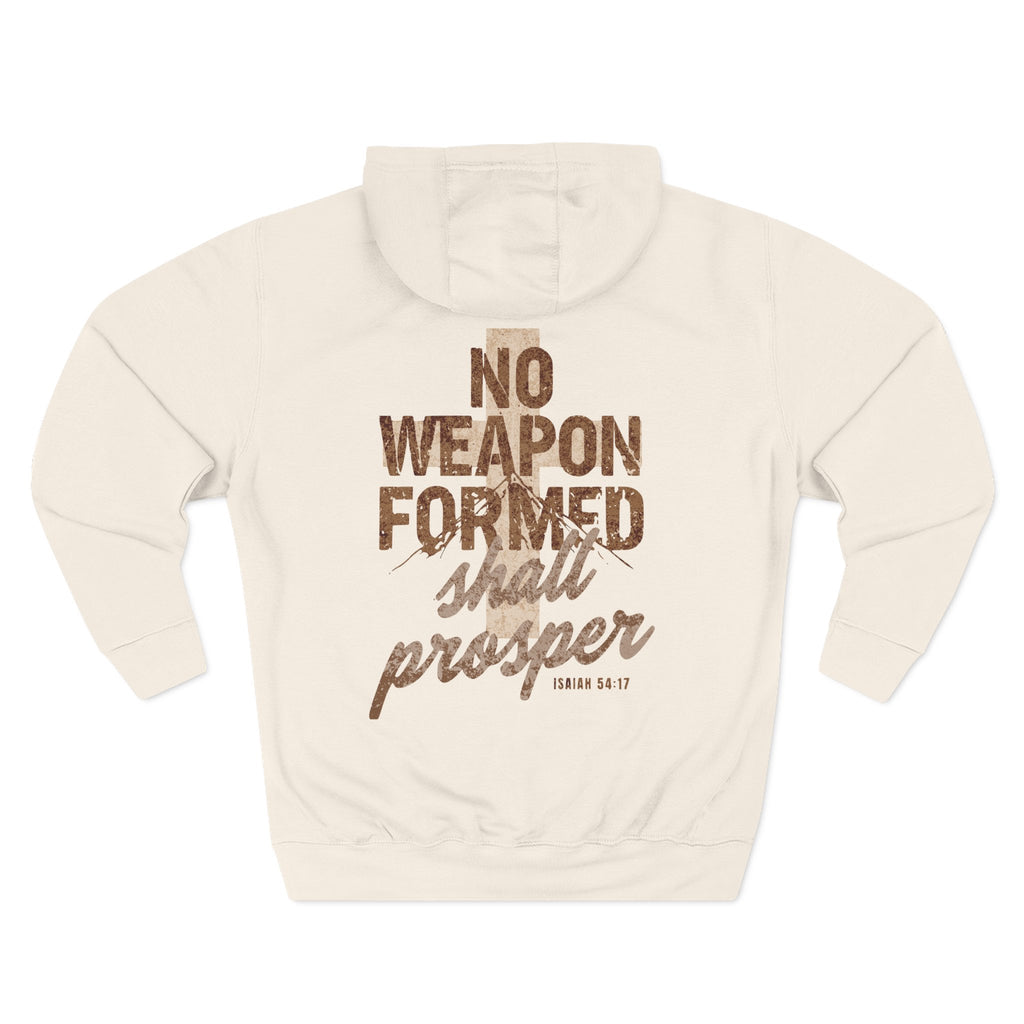 Isaiah 54:17 Hoodie "No Weapon Formed Shall Prosper"