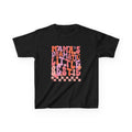 Kids Tee — "Mama's Dramatic Little Bestie" Retro Pink Graphic Shirt