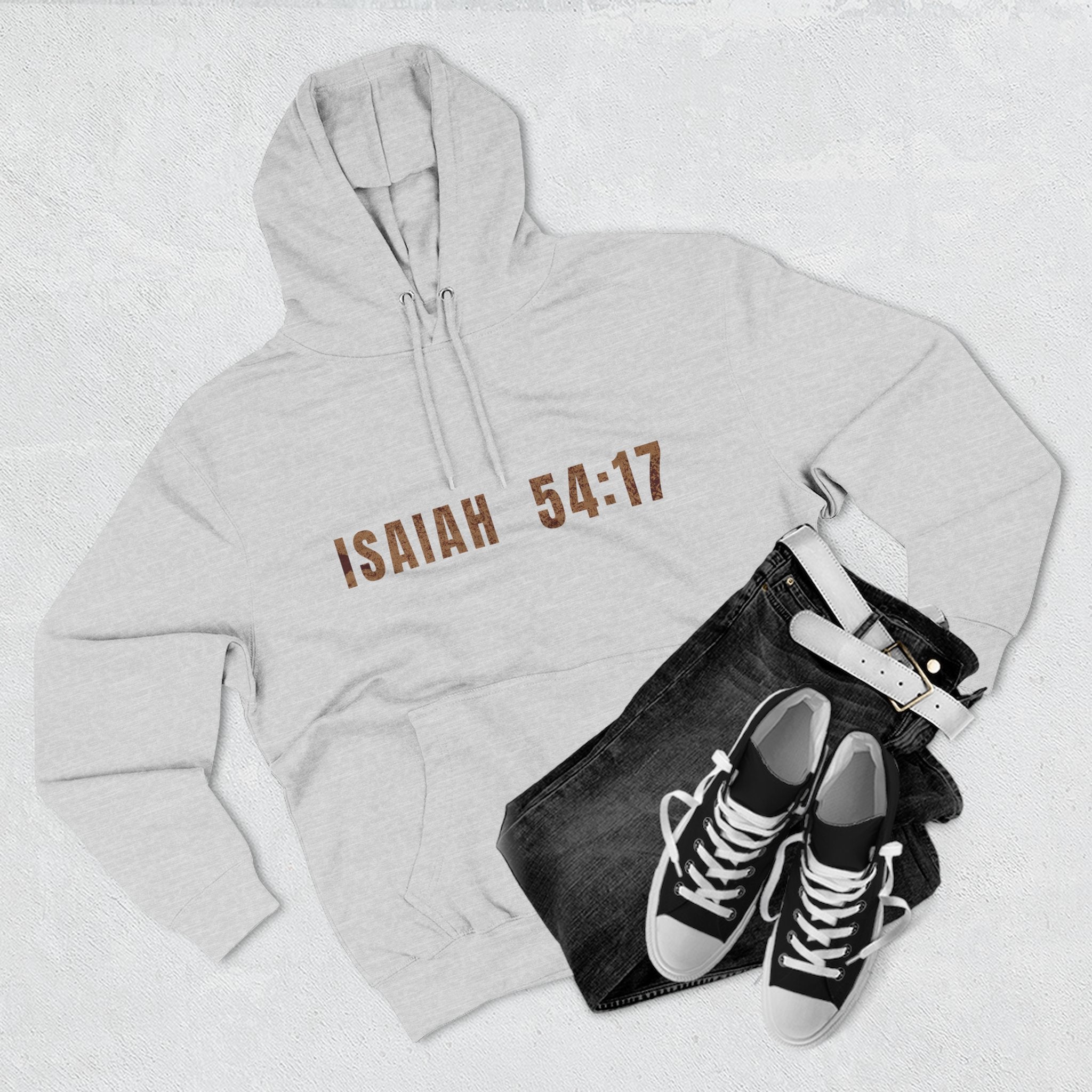 Isaiah 54:17 Hoodie "No Weapon Formed Shall Prosper"