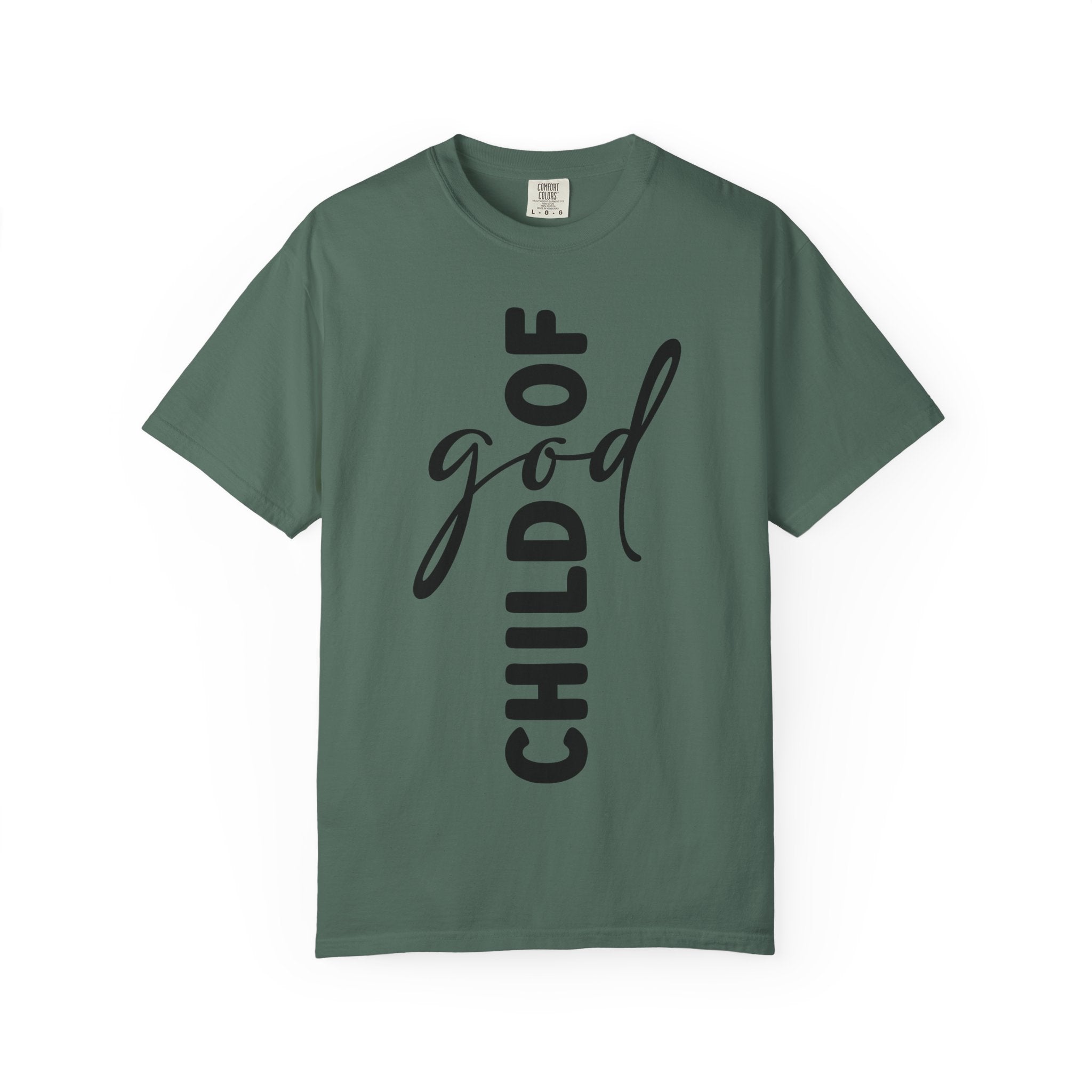 Child of God T-Shirt — Vertical Script Faith Tee