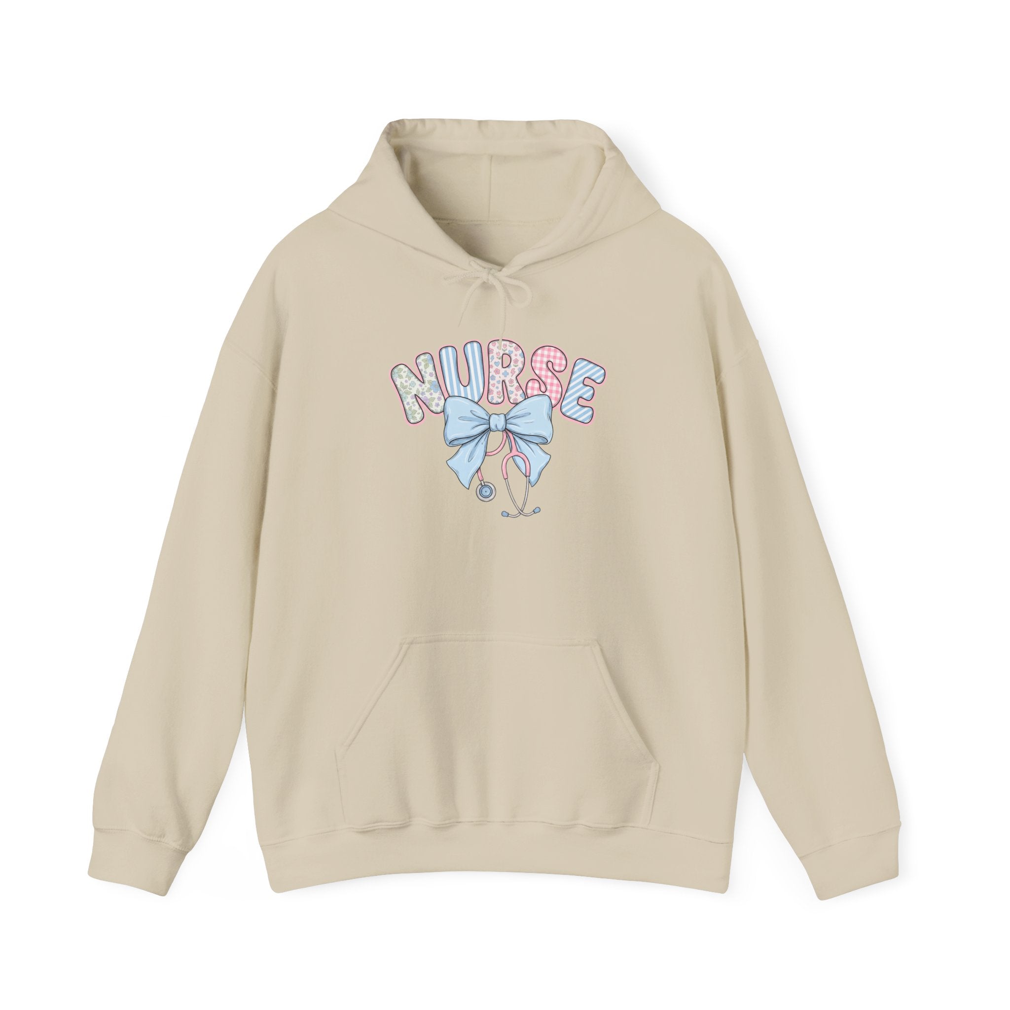 Nurse Bow Hoodie Pastel Stethoscope Nursing