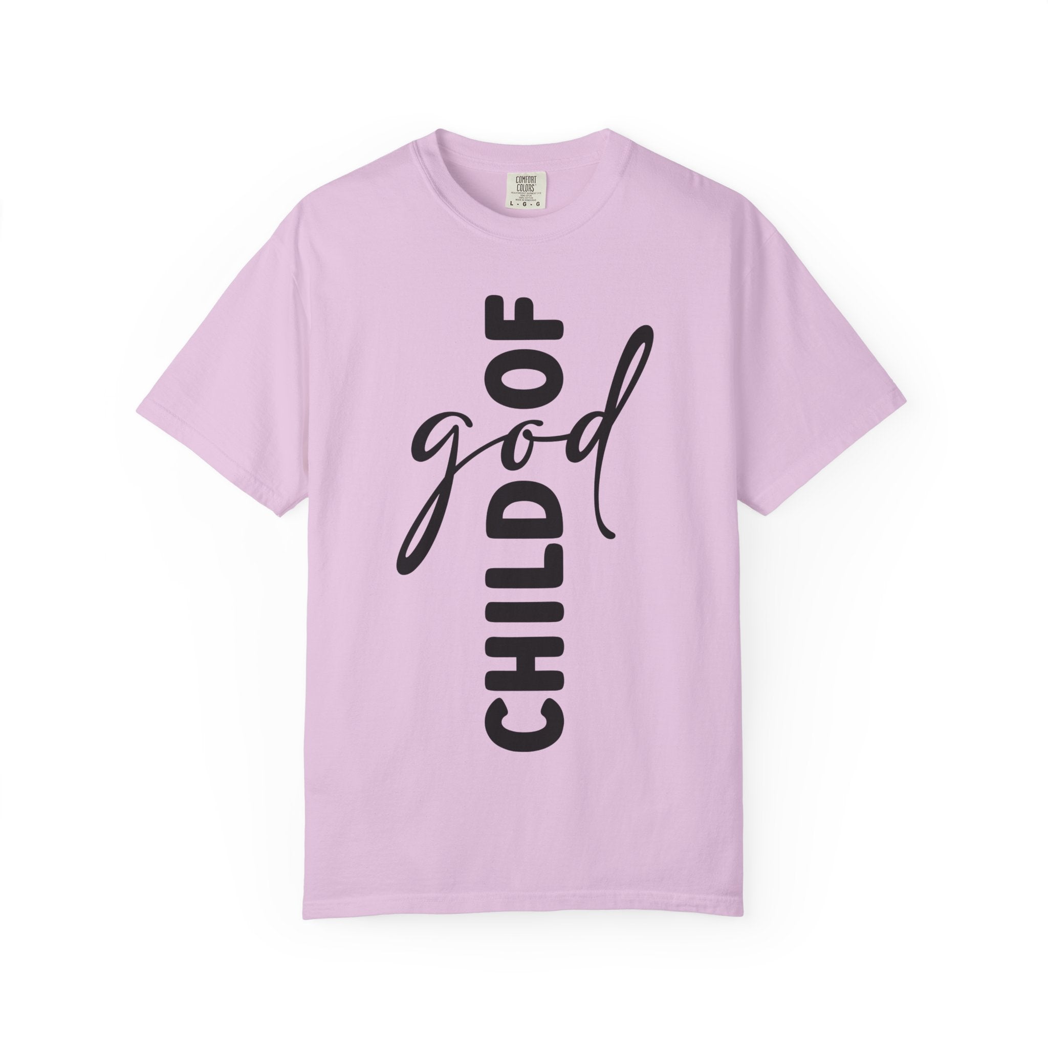 Child of God T-Shirt — Vertical Script Faith Tee