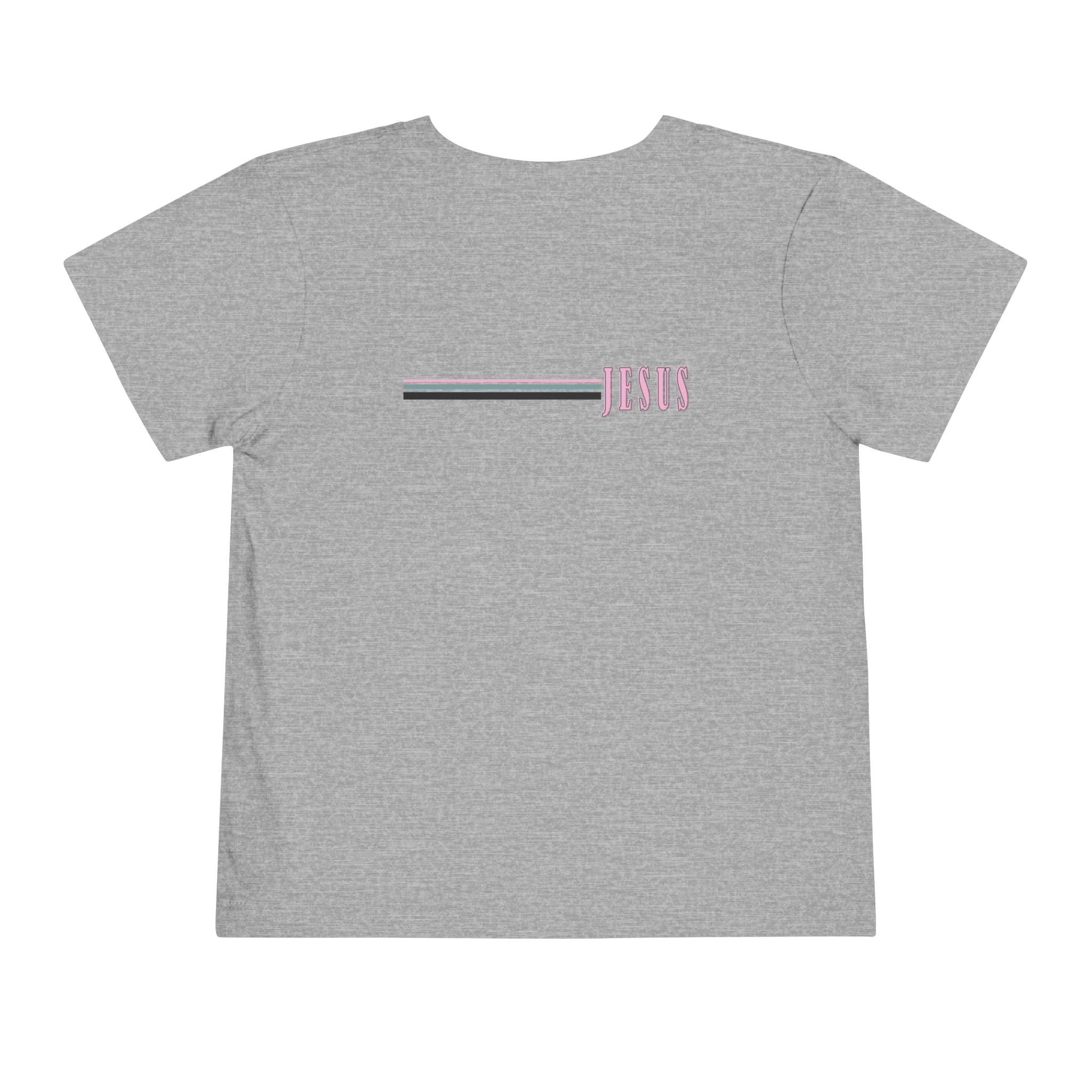 Toddler Tee — "Jesus Loves Me" Pastel Faith Graphic