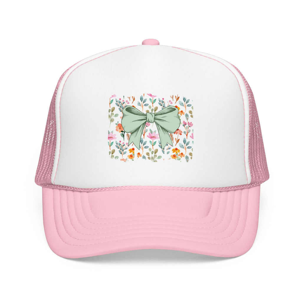 Floral Bow Trucker Hat
