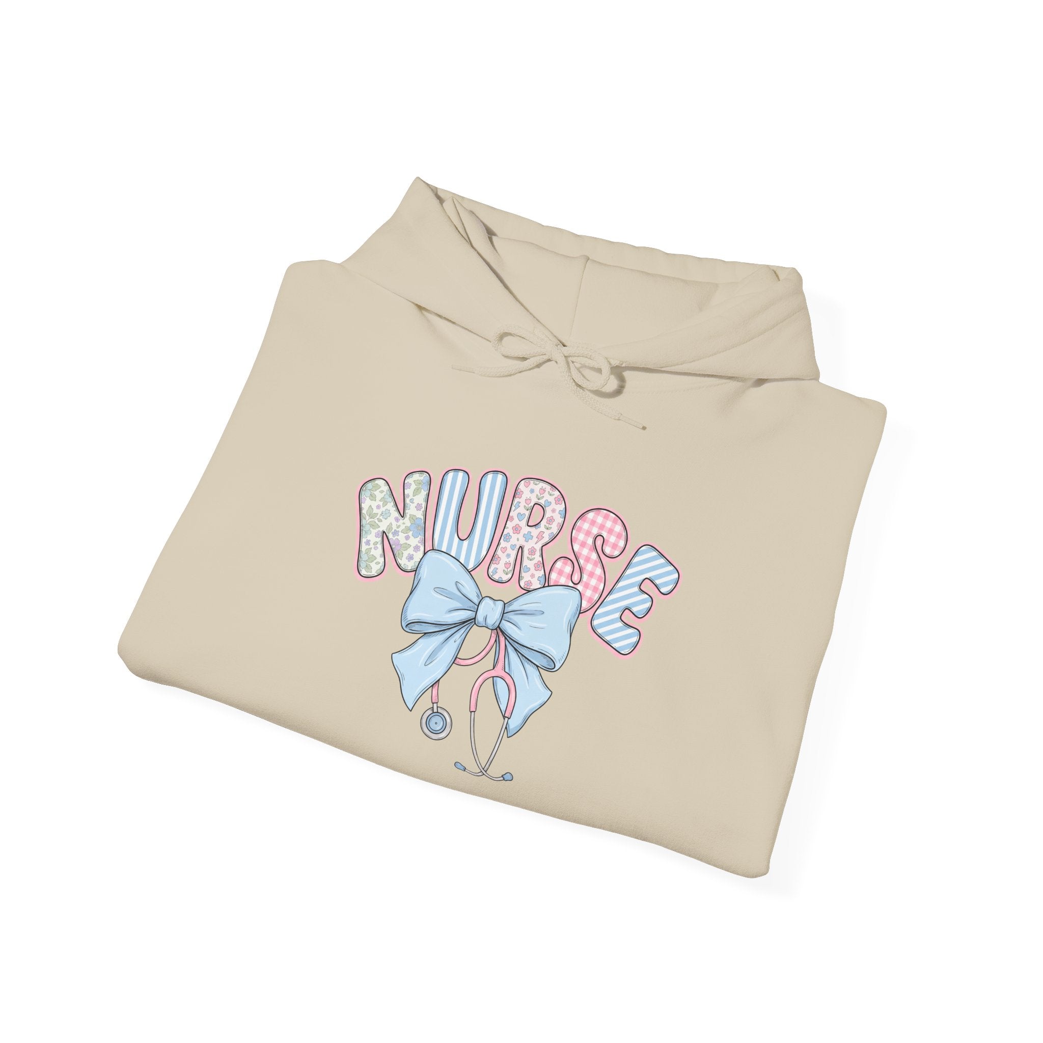 Nurse Bow Hoodie Pastel Stethoscope Nursing