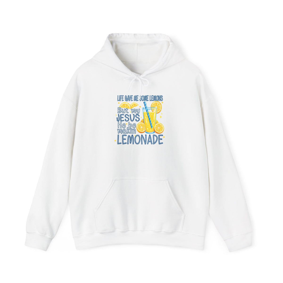 Christian Lemonade Hoodie – "Life Gave Me Lemons, Jesus Made Lemonade" Cozy Faith Sweatshirt