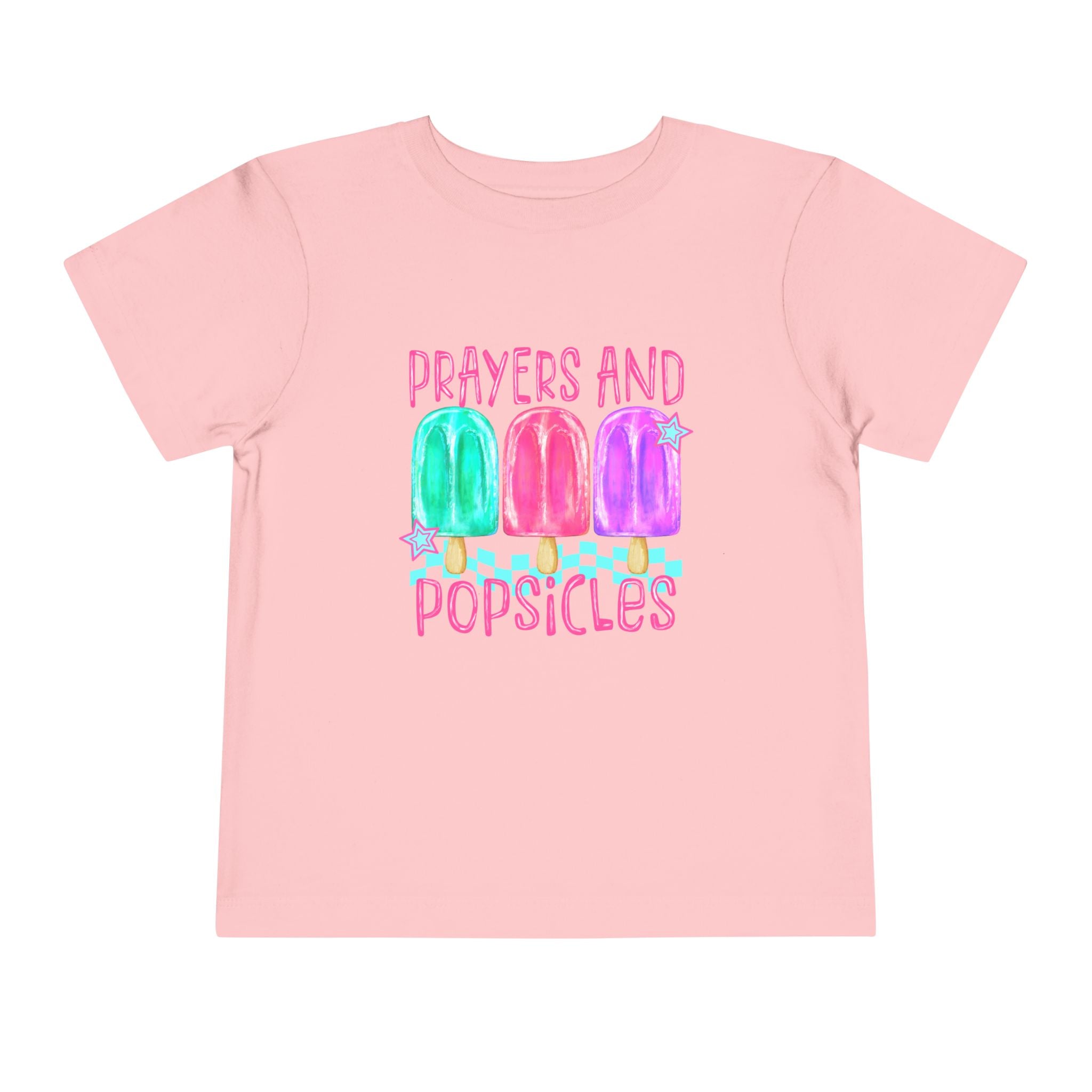 Toddler Tee - "Prayers and Popsicles" Colorful Popsicle