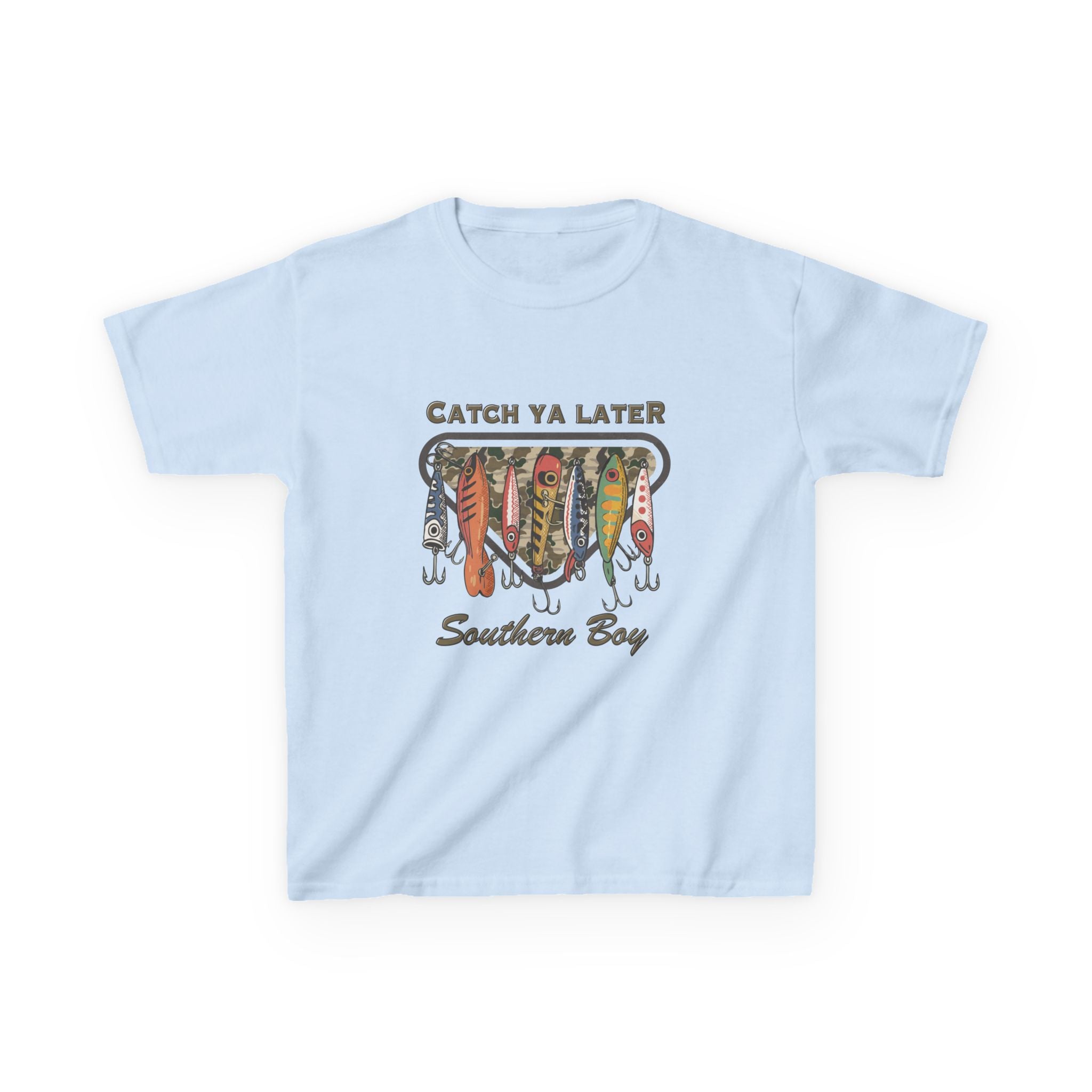 Kids Catch Ya Later Southern Boy" Lure Graphic Tee