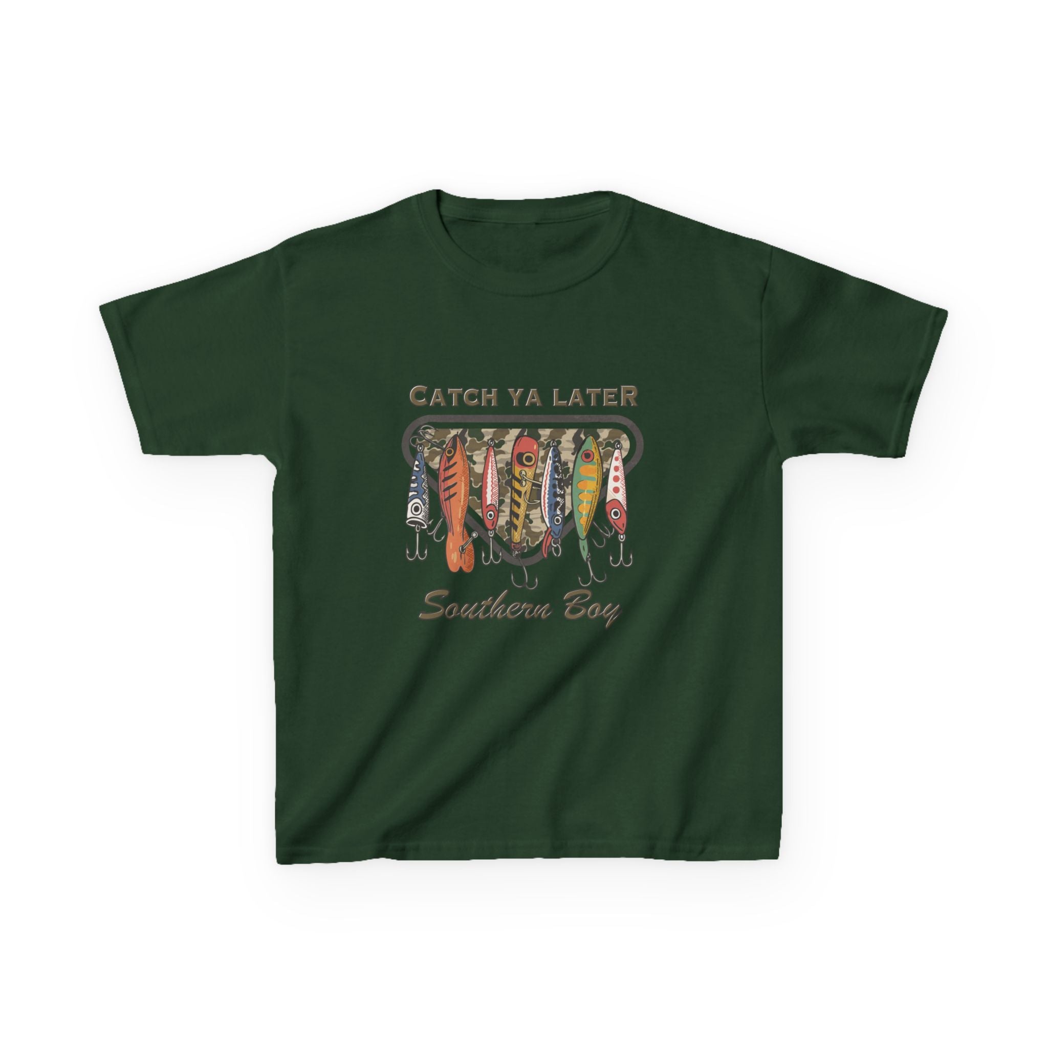 Kids Catch Ya Later Southern Boy" Lure Graphic Tee