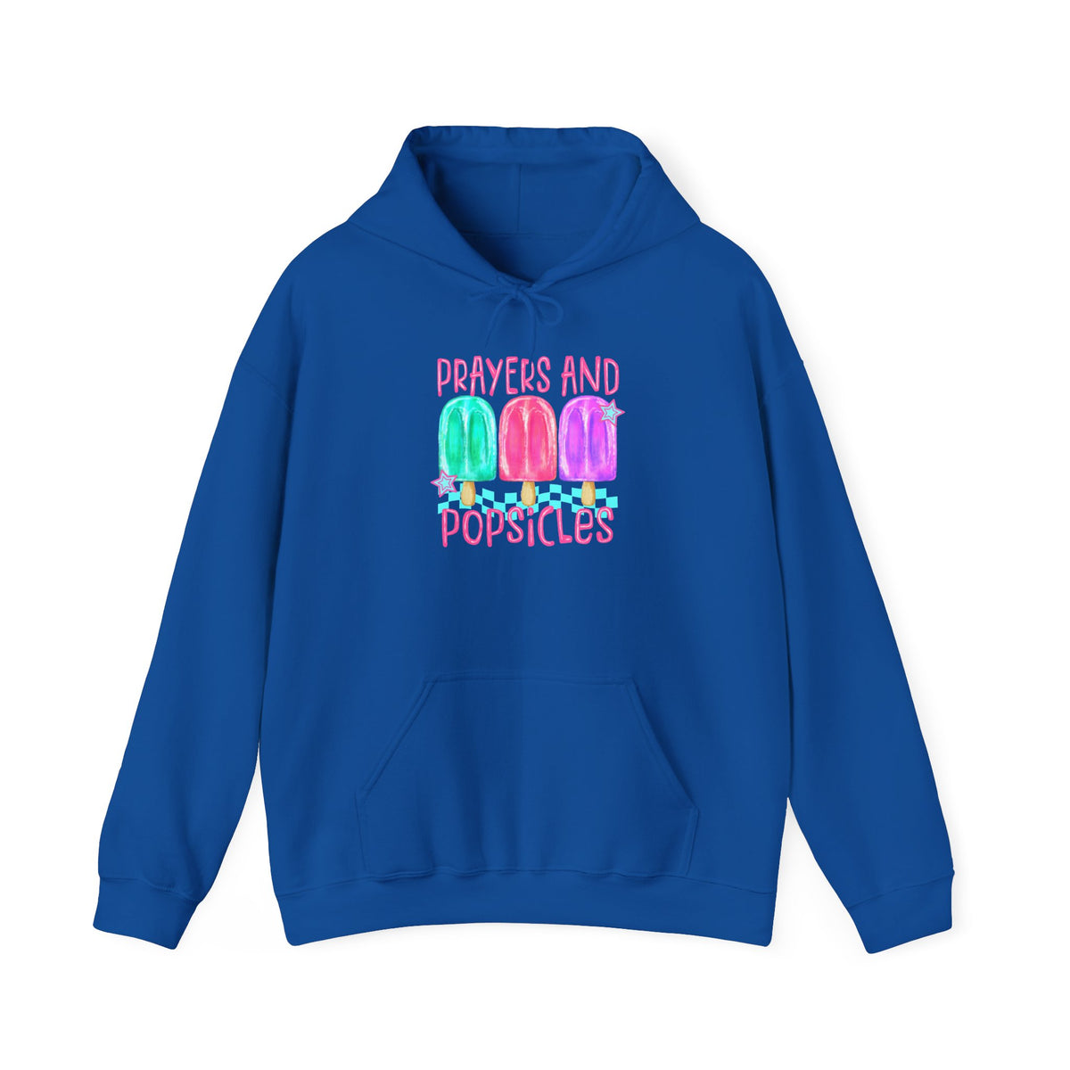 Prayer & Popsicles Hoodie — Cute Pastel Faith Graphic Sweatshirt