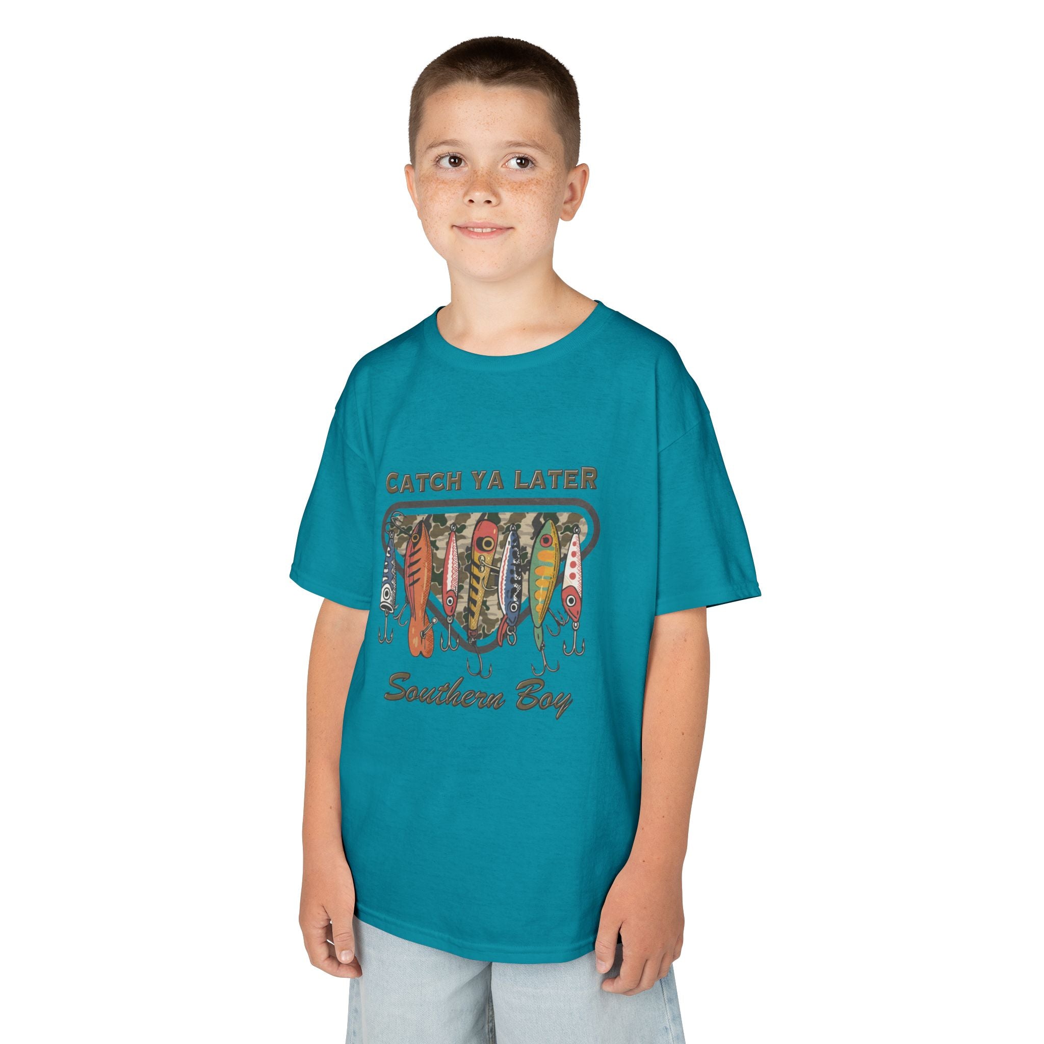 Kids Catch Ya Later Southern Boy" Lure Graphic Tee