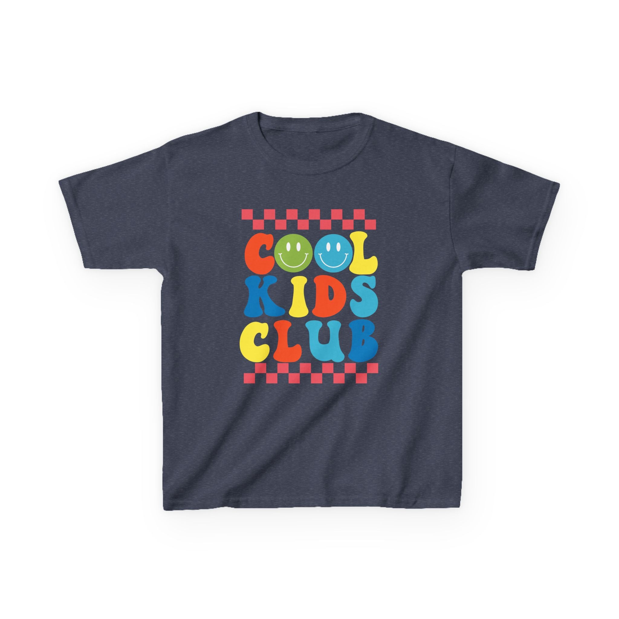 Kids Tee — "Cool Kids Club" Retro Smiley Graphic