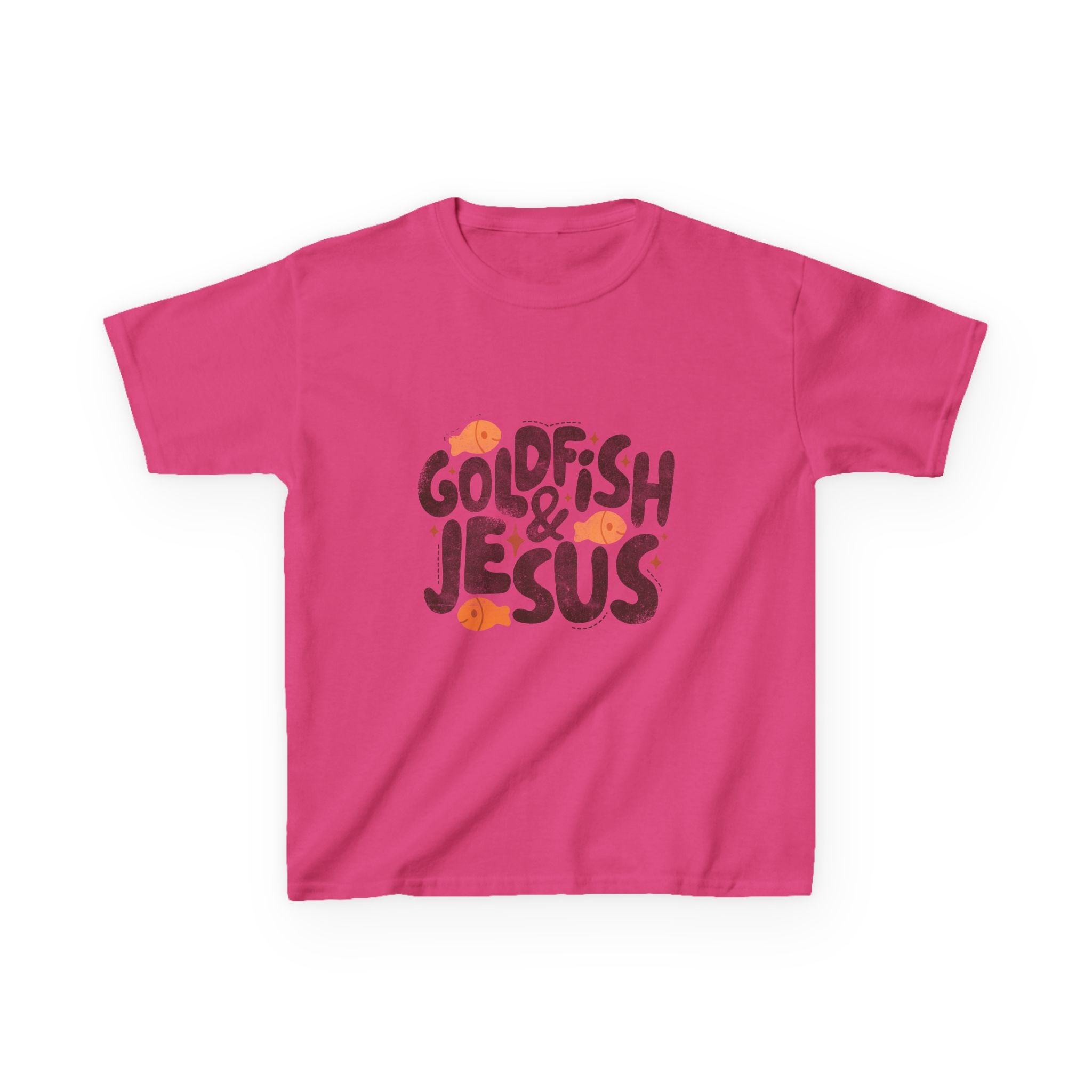 Kids Tee — "Goldfish & Jesus" Playful Christian Graphic