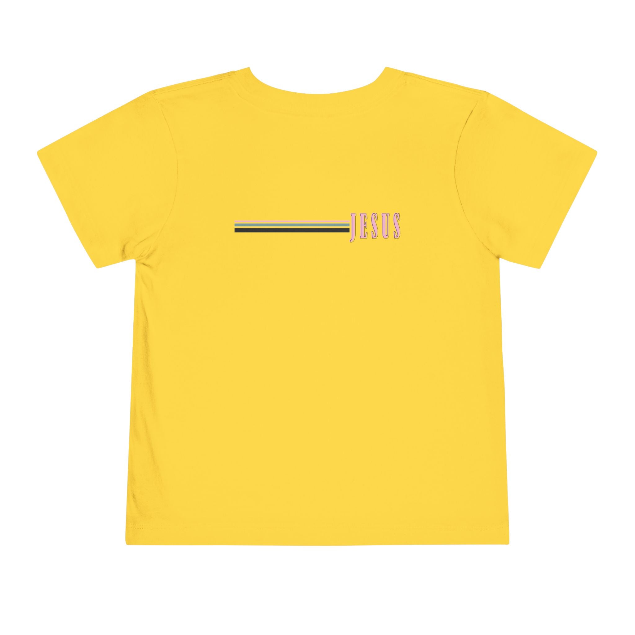 Toddler Tee — "Jesus Loves Me" Pastel Faith Graphic