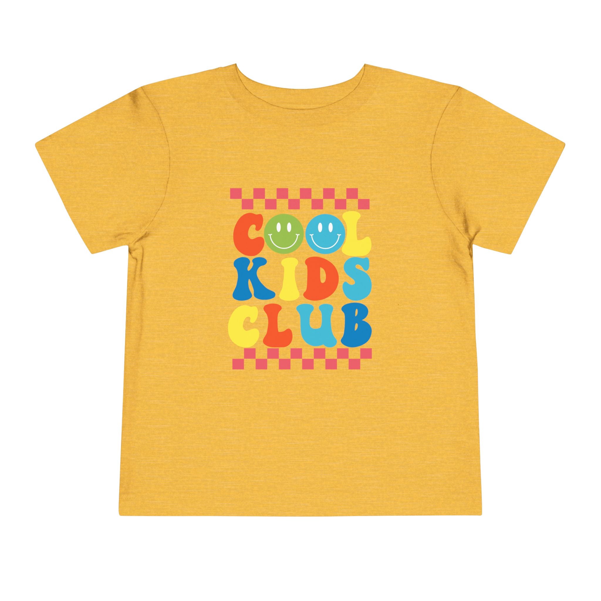Cool Kids Club Toddler Tee — Colorful Retro Graphic Shirt
