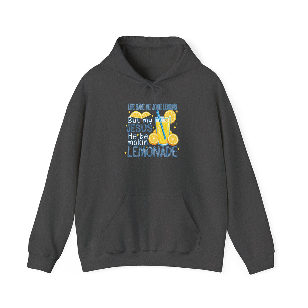 Christian Lemonade Hoodie – "Life Gave Me Lemons, Jesus Made Lemonade" Cozy Faith Sweatshirt